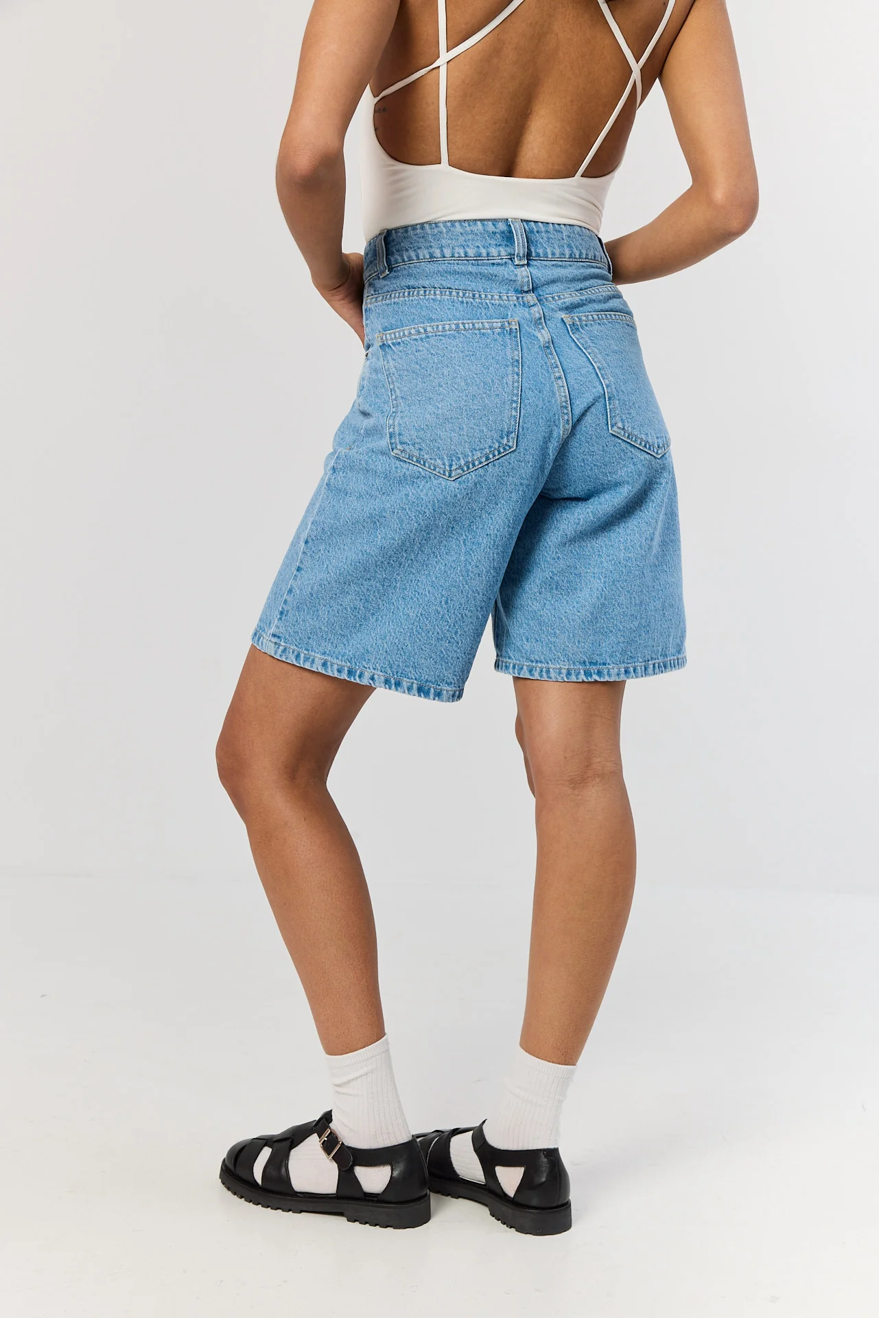 Bermudy jeansowe baby blue - Image 8