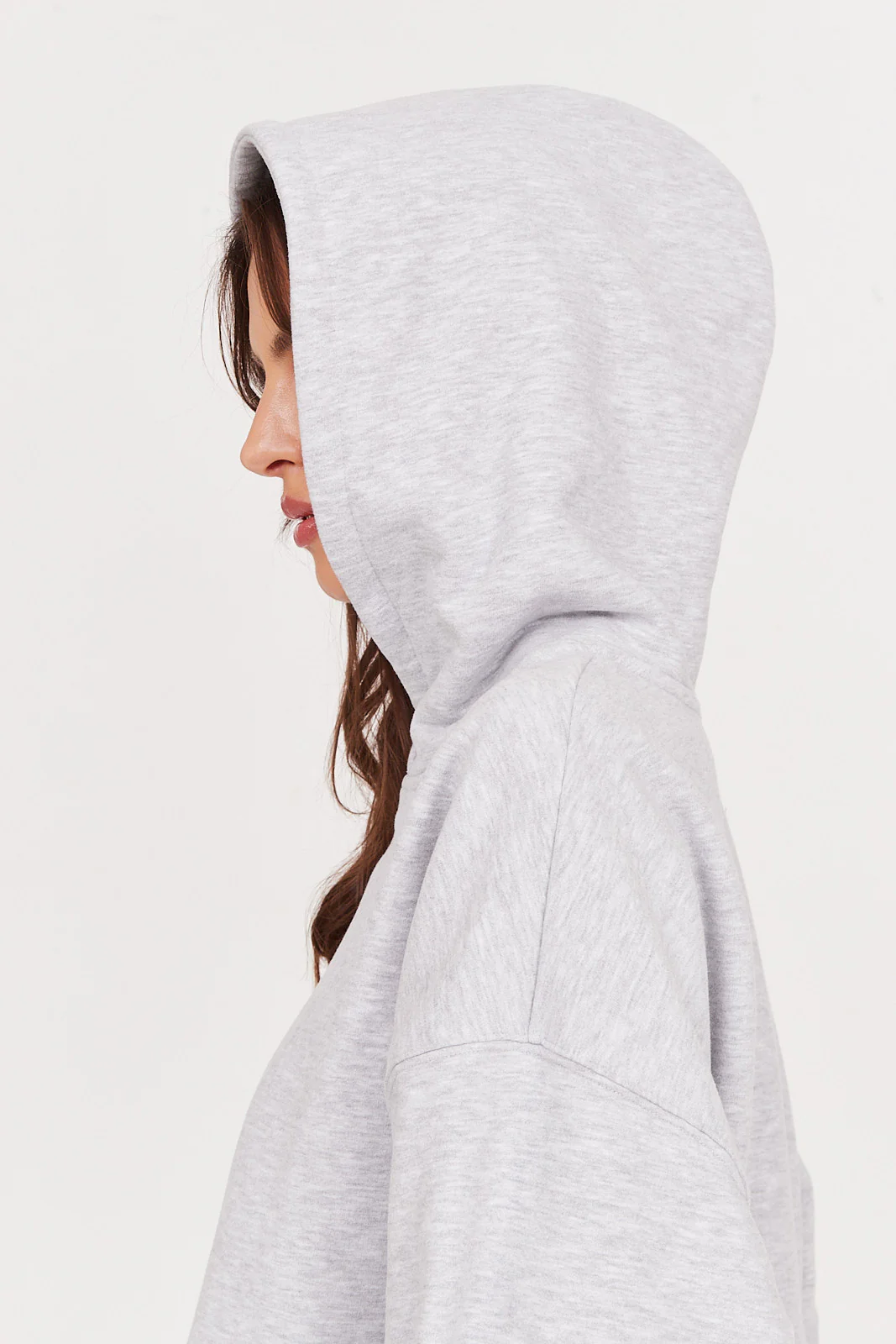 Bluza Boyfriend Hoodie light grey melange - Image 10