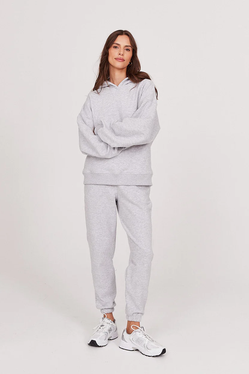 Bluza Boyfriend Hoodie light grey melange - Image 6
