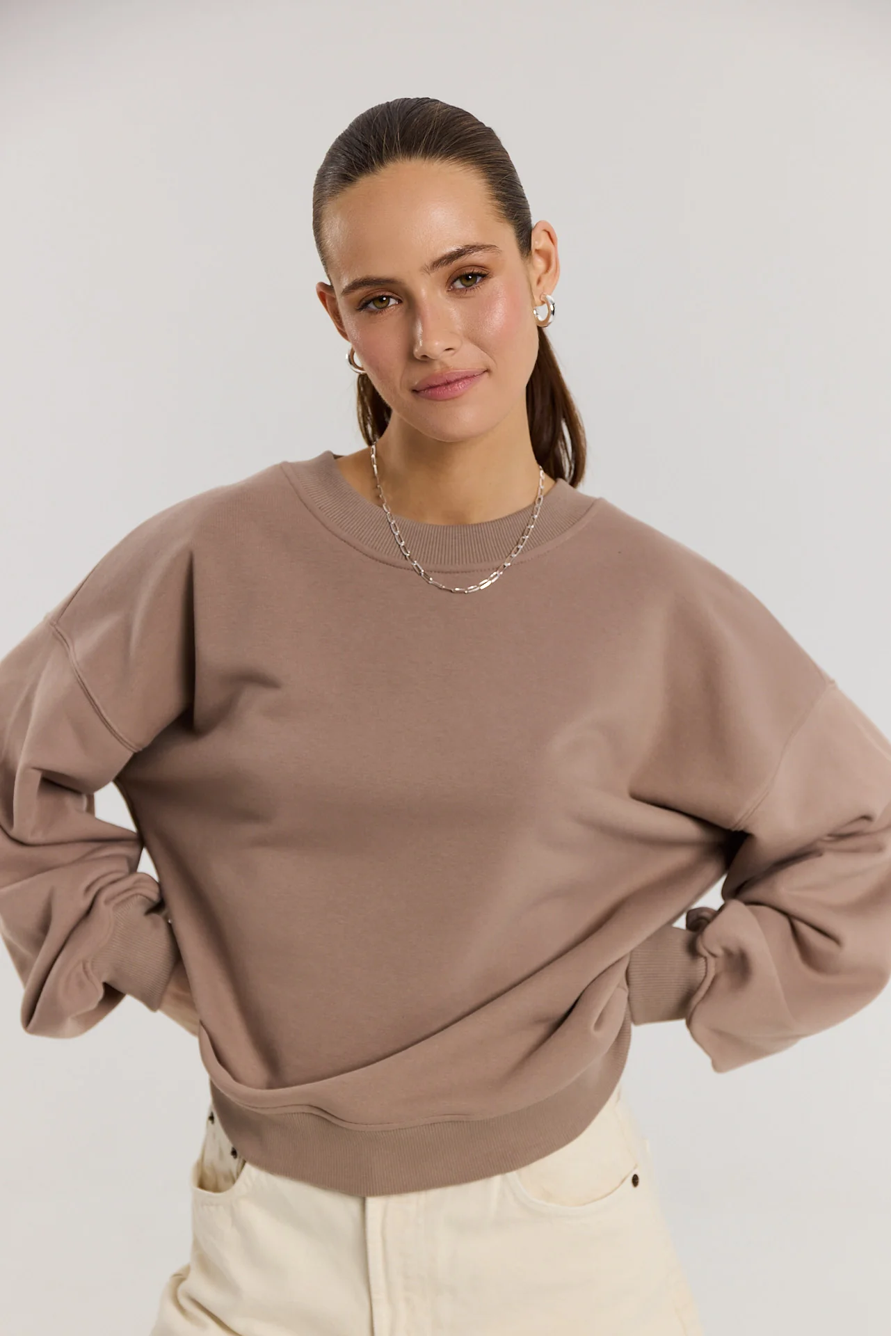 Bluza Boyfriend latte - Image 10