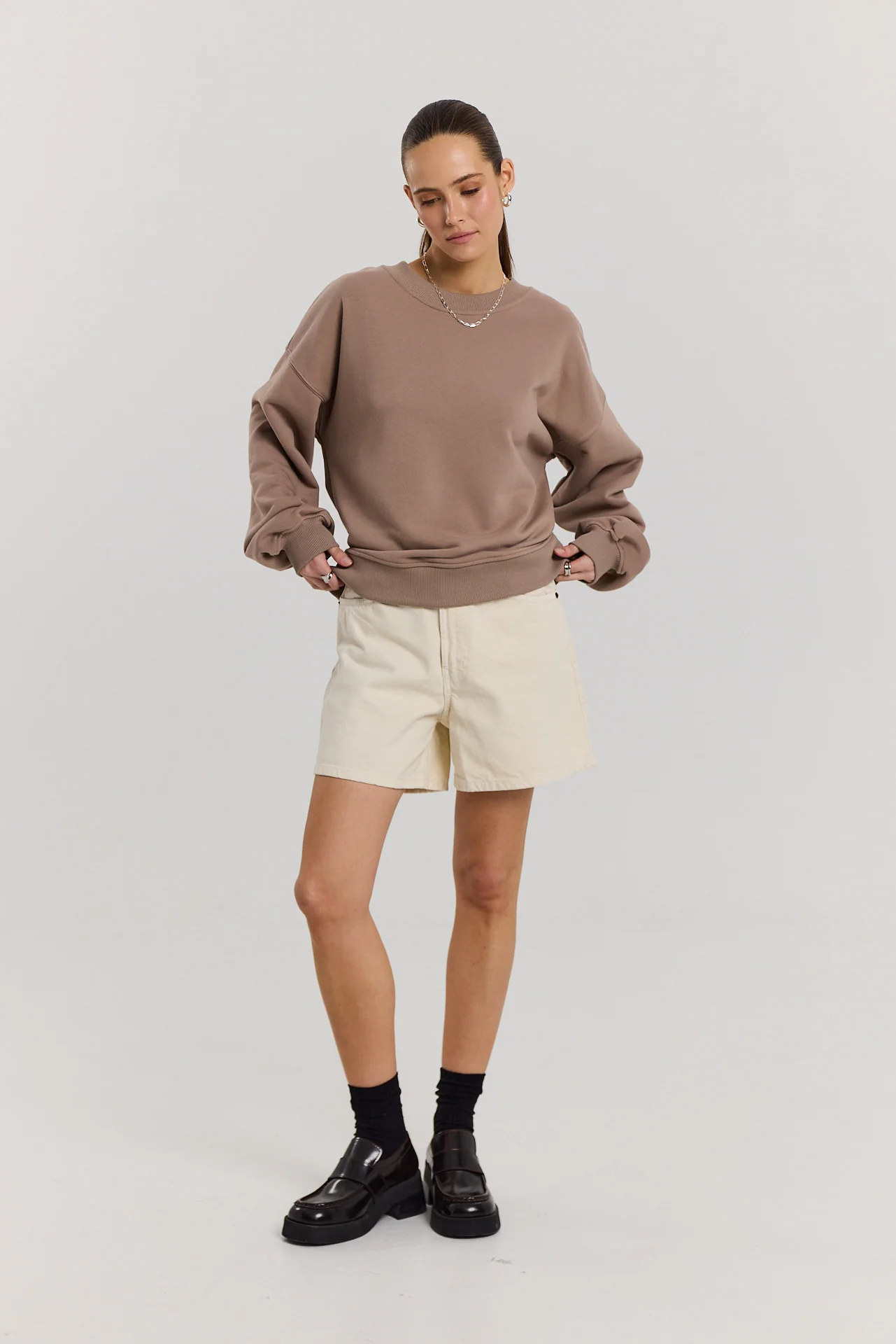 Bluza Boyfriend latte - Image 7