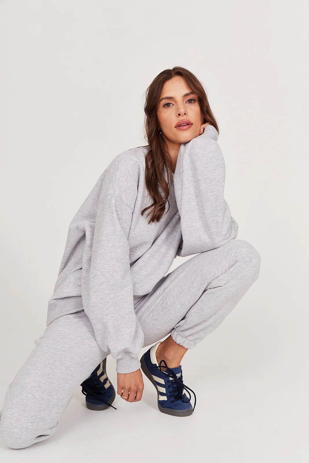Bluza Boyfriend light grey melange - Image 7