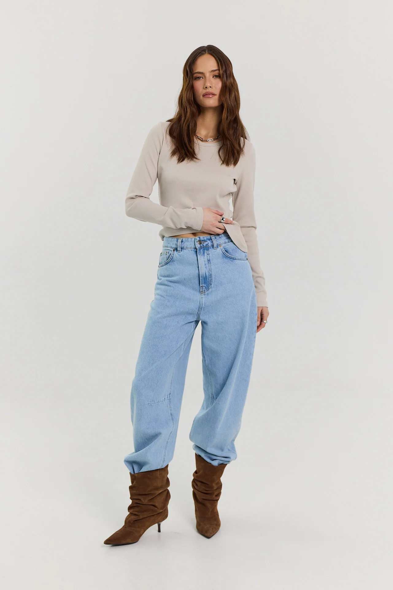 Jeansy Barrel light blue - Image 7