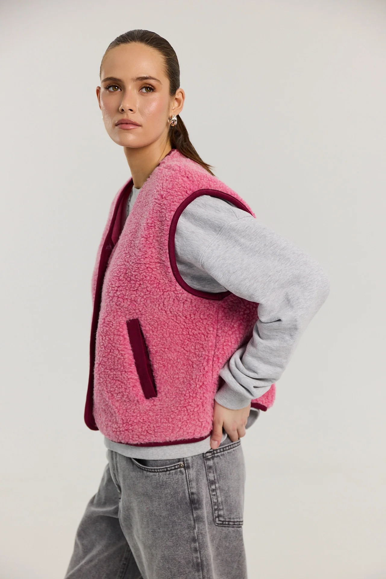 Kamizelka Eliot merino pink - Image 2