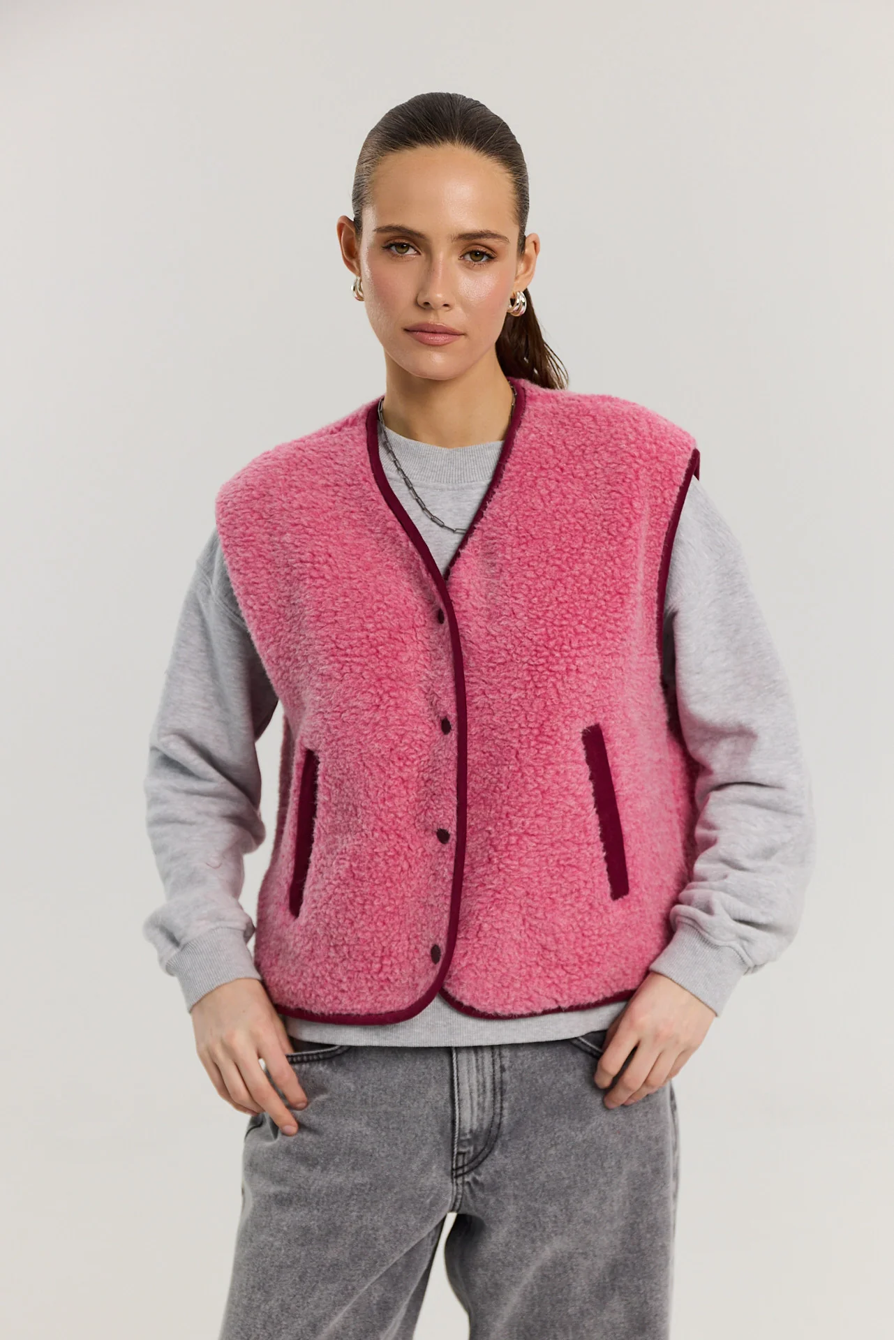 Kamizelka Eliot merino pink - Image 3