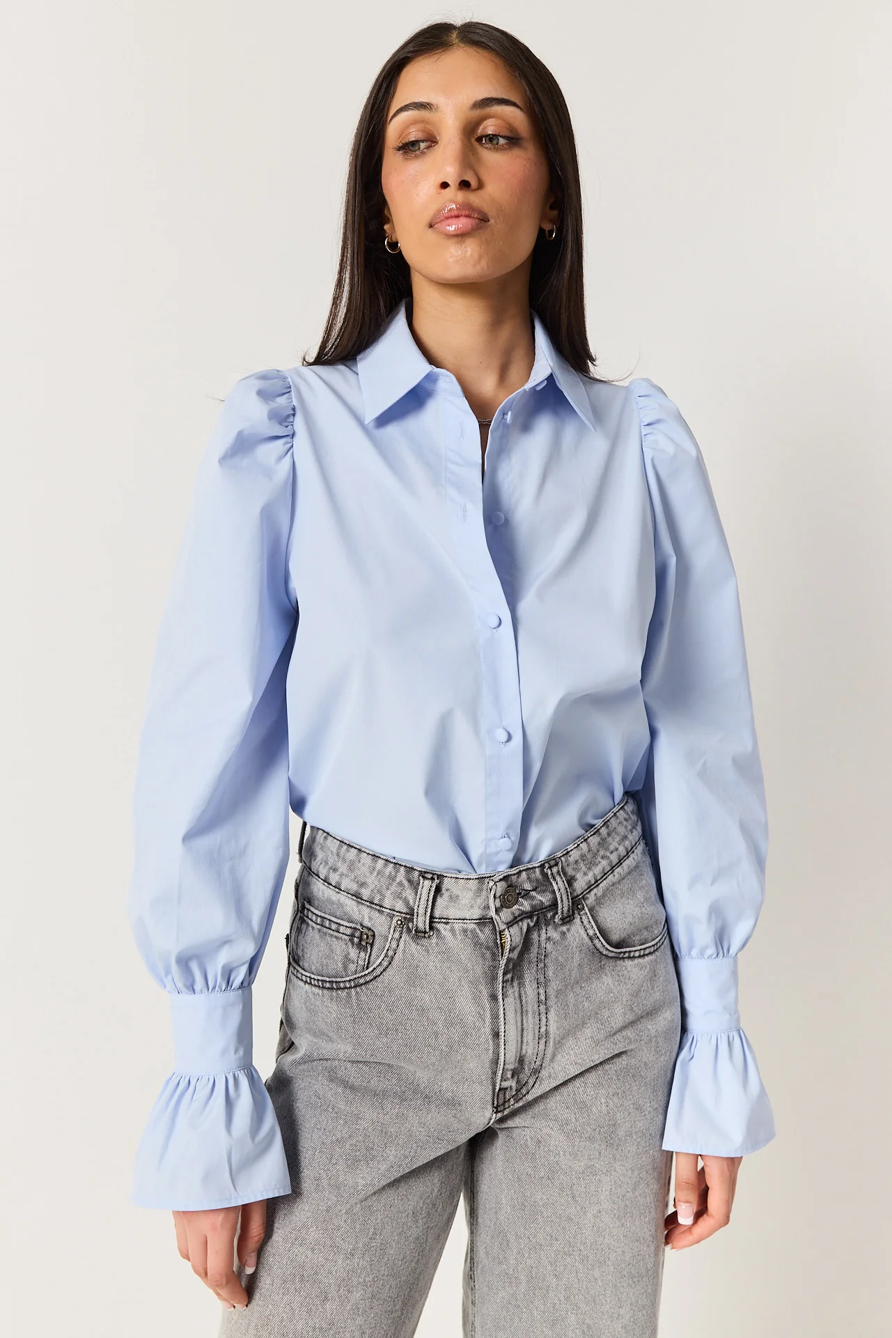 Koszula Emma powder blue