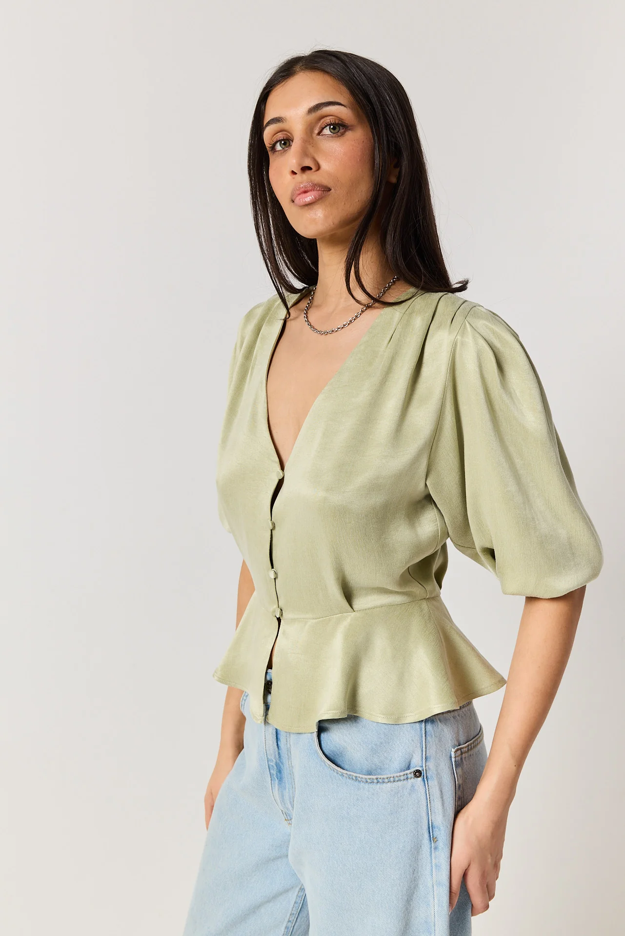Koszula Margot pale green - Image 3