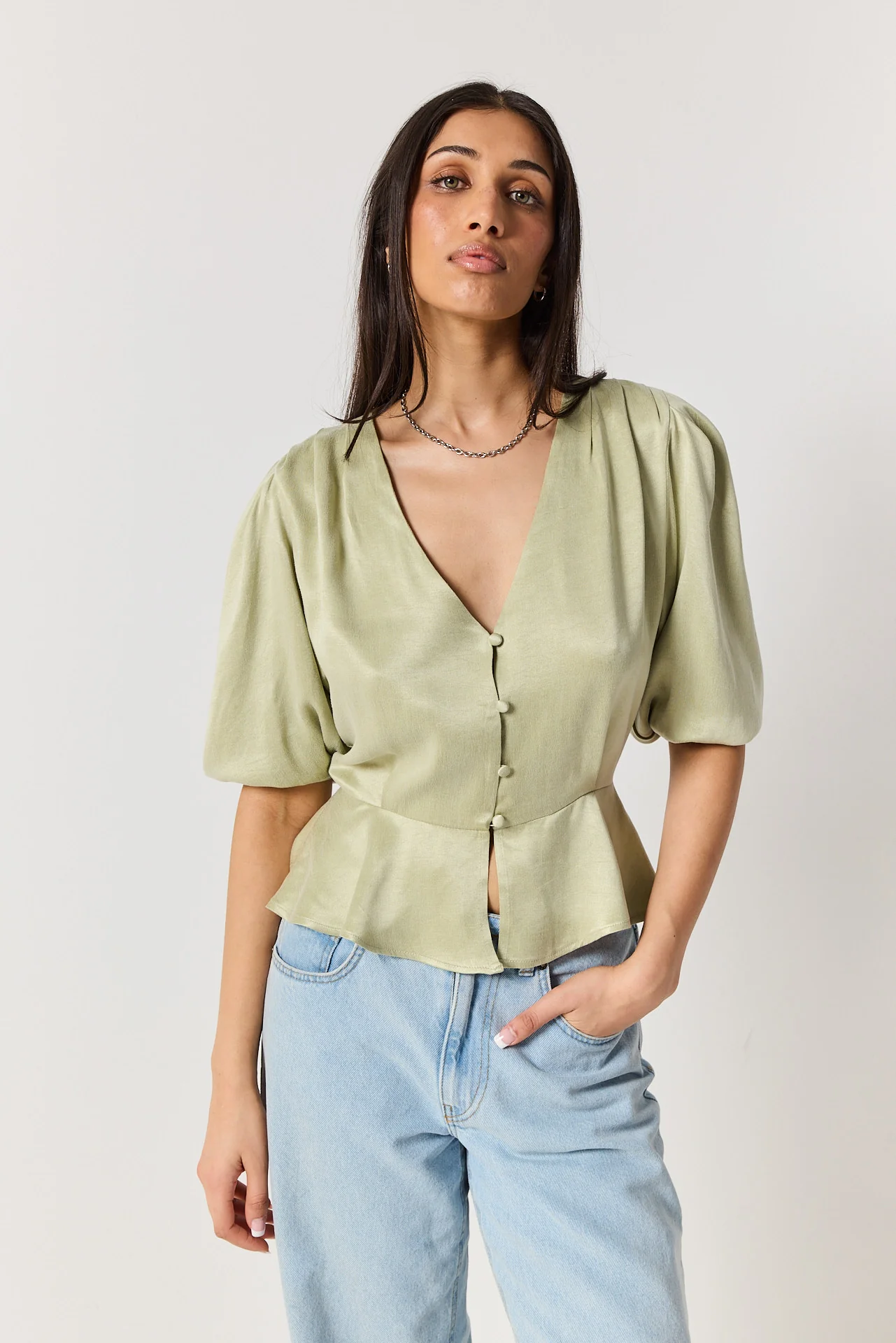 Koszula Margot pale green - Image 5
