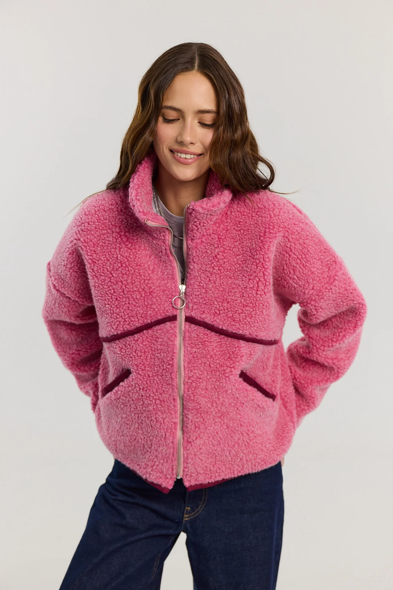 Kurtka Erin merino pink - Image 10