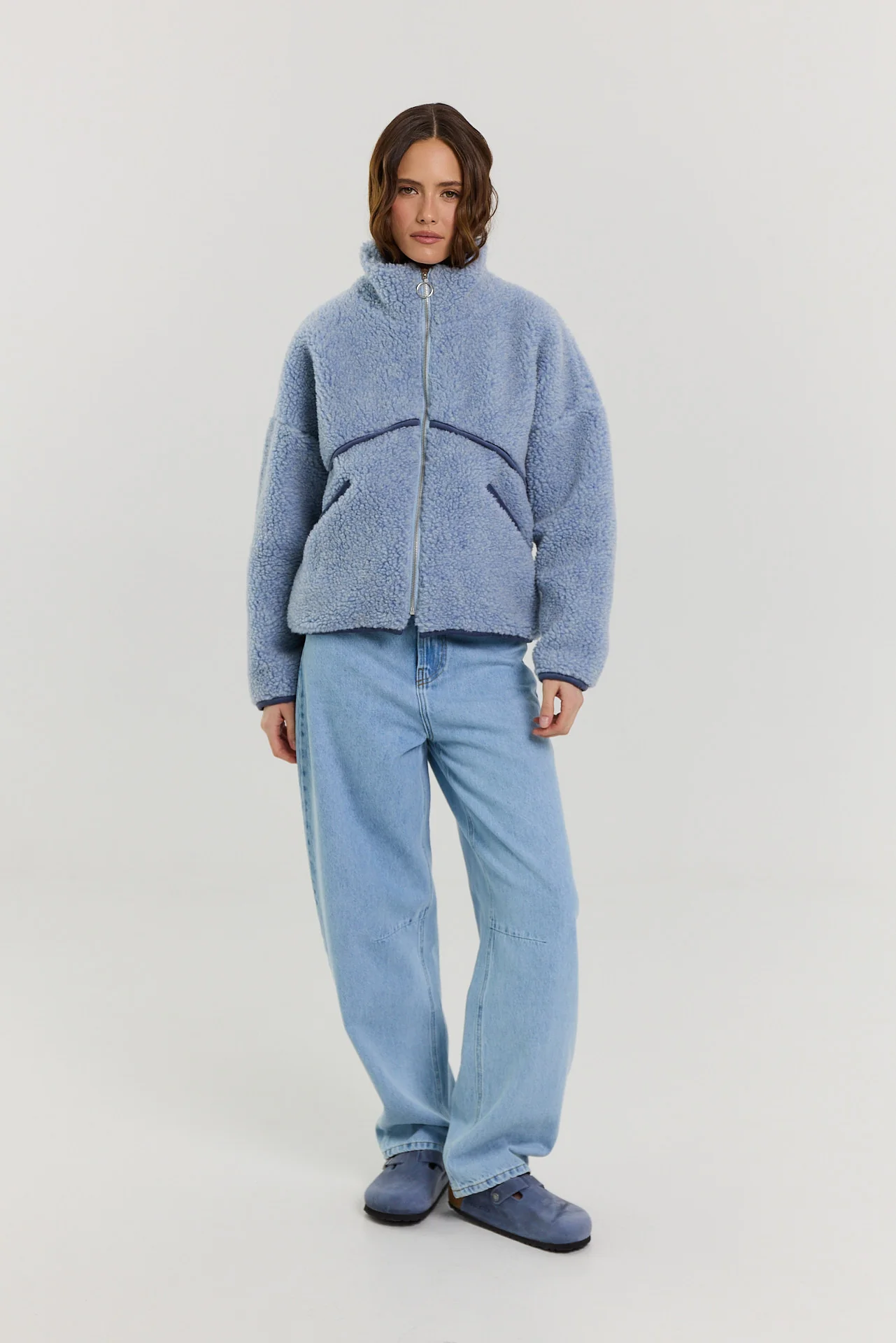 Kurtka Erin merino powder blue - Image 7