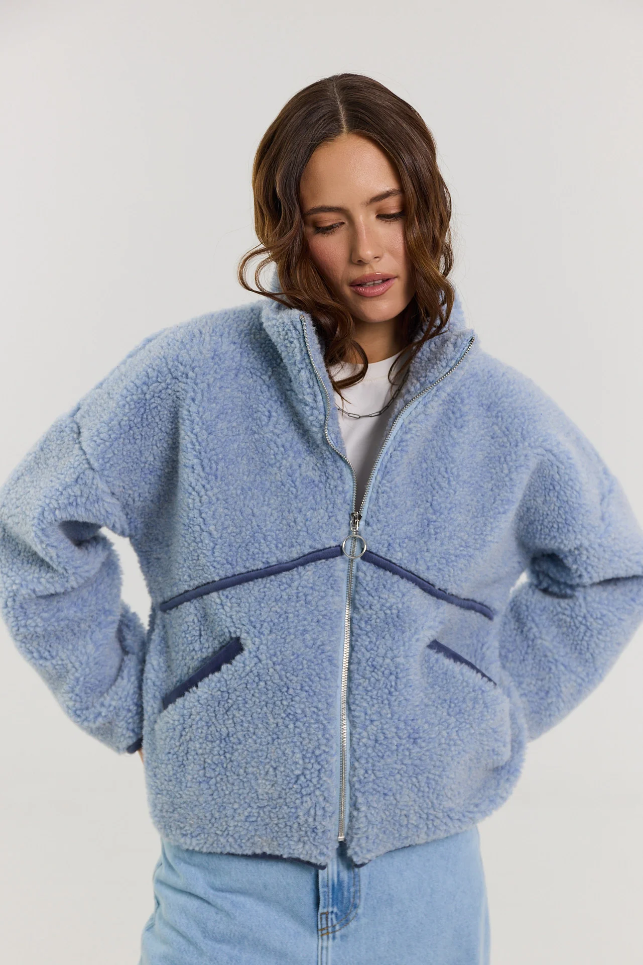 Kurtka Erin merino powder blue - Image 8