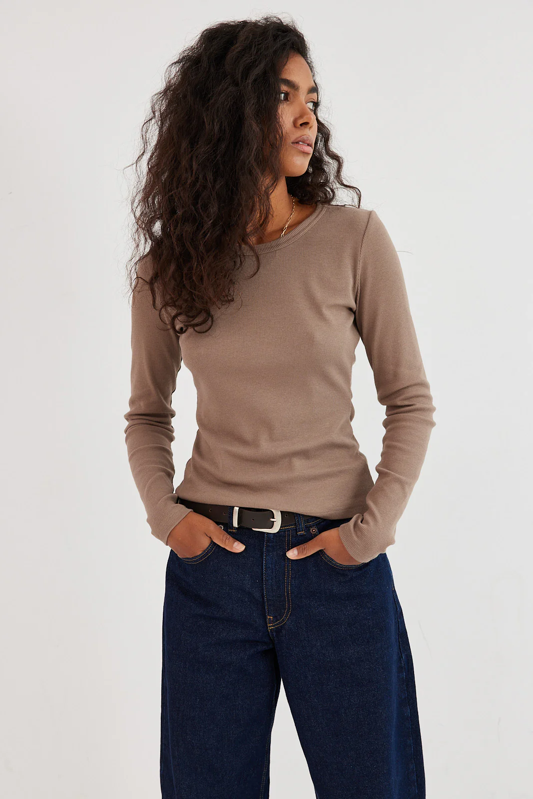 Longsleeve Bamboo cappuccino - Image 2