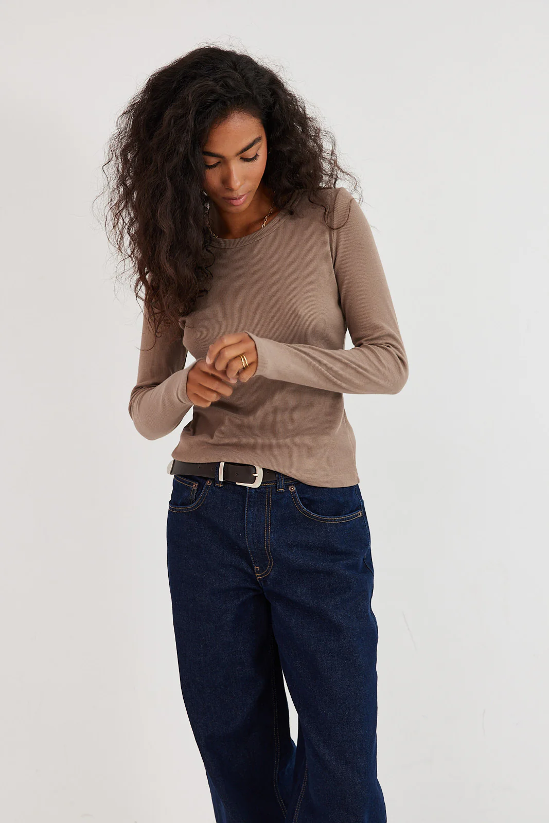 Longsleeve Bamboo cappuccino - Image 6