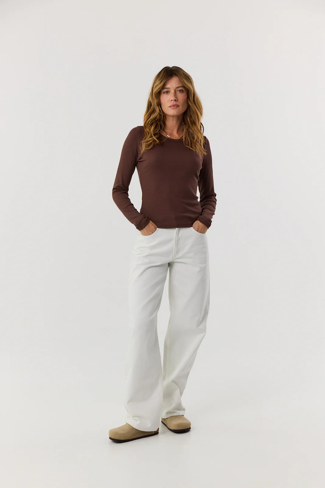 Longsleeve Bamboo chocolate - Image 4