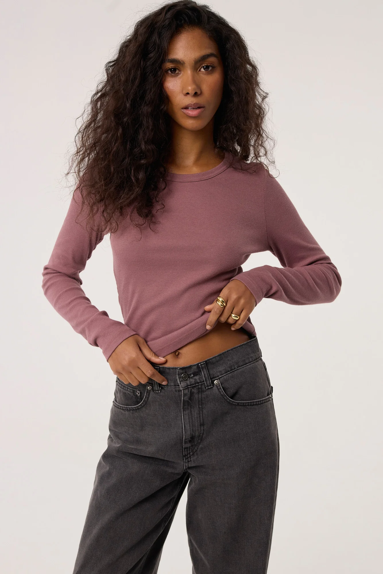 Longsleeve Bamboo dusty pink - Image 10