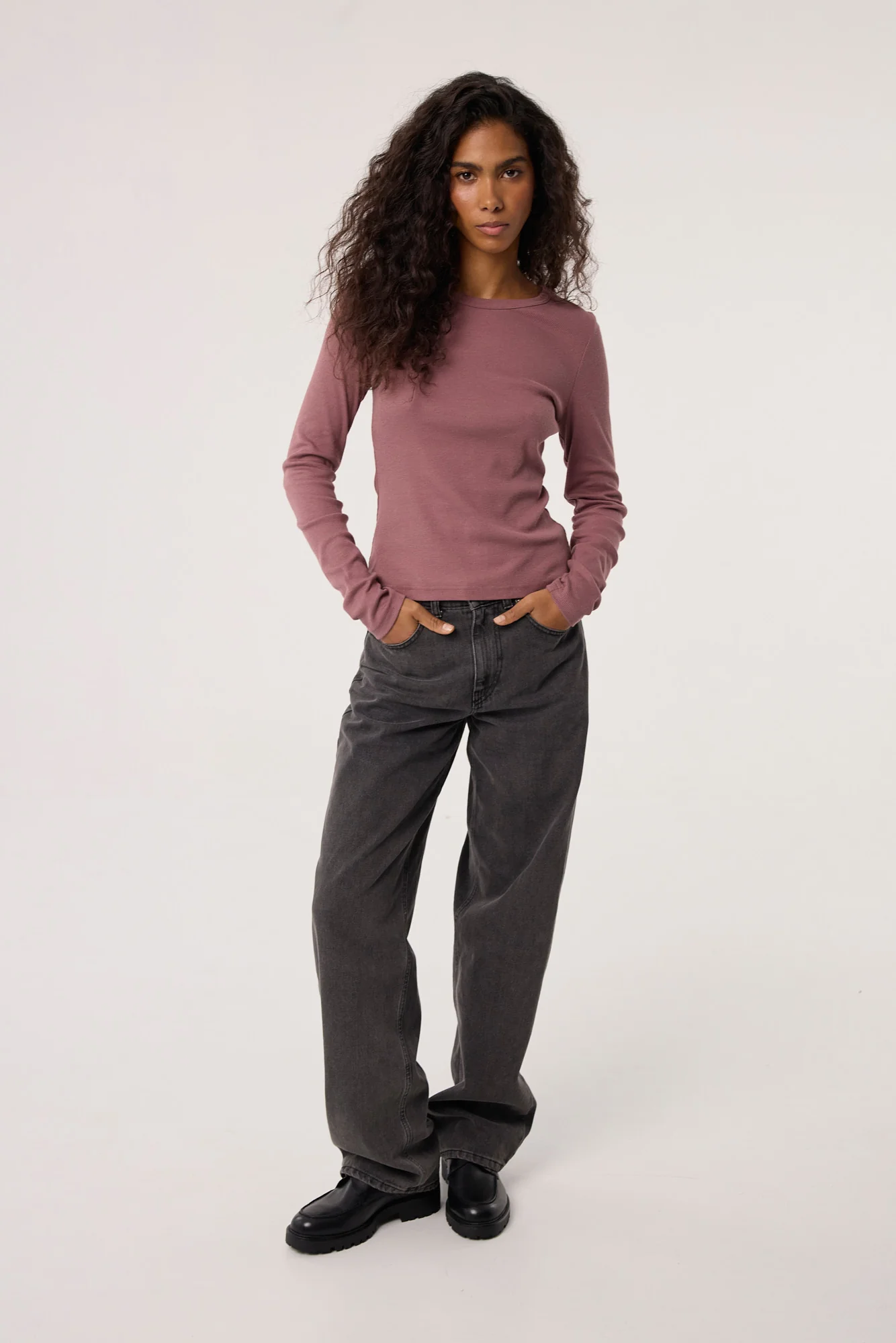 Longsleeve Bamboo dusty pink - Image 2