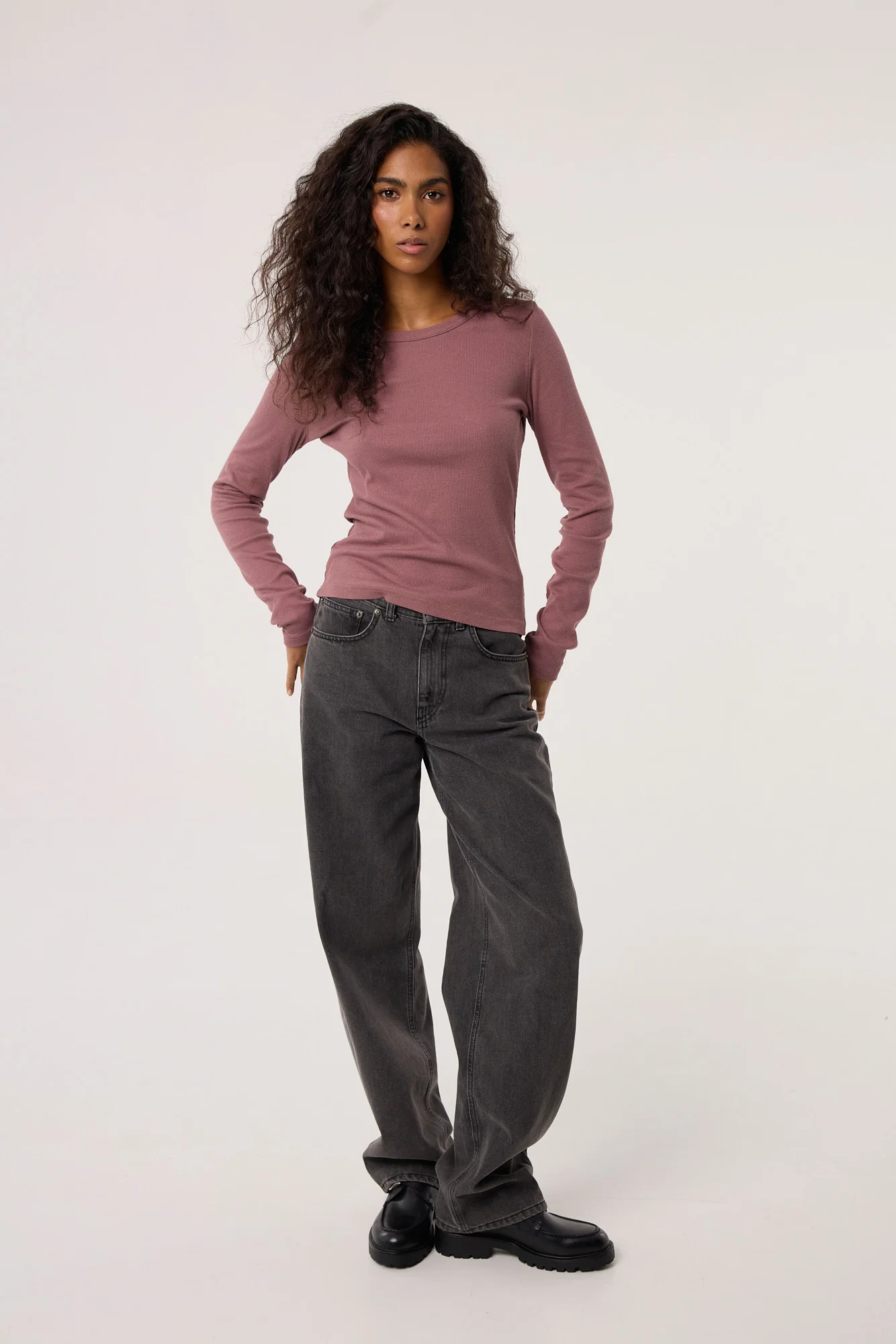 Longsleeve Bamboo dusty pink - Image 4