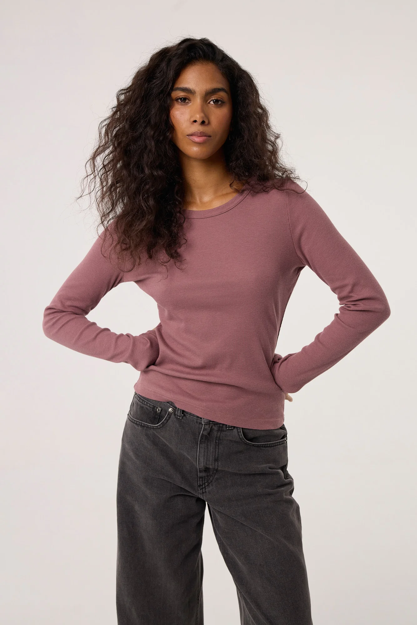 Longsleeve Bamboo dusty pink - Image 7