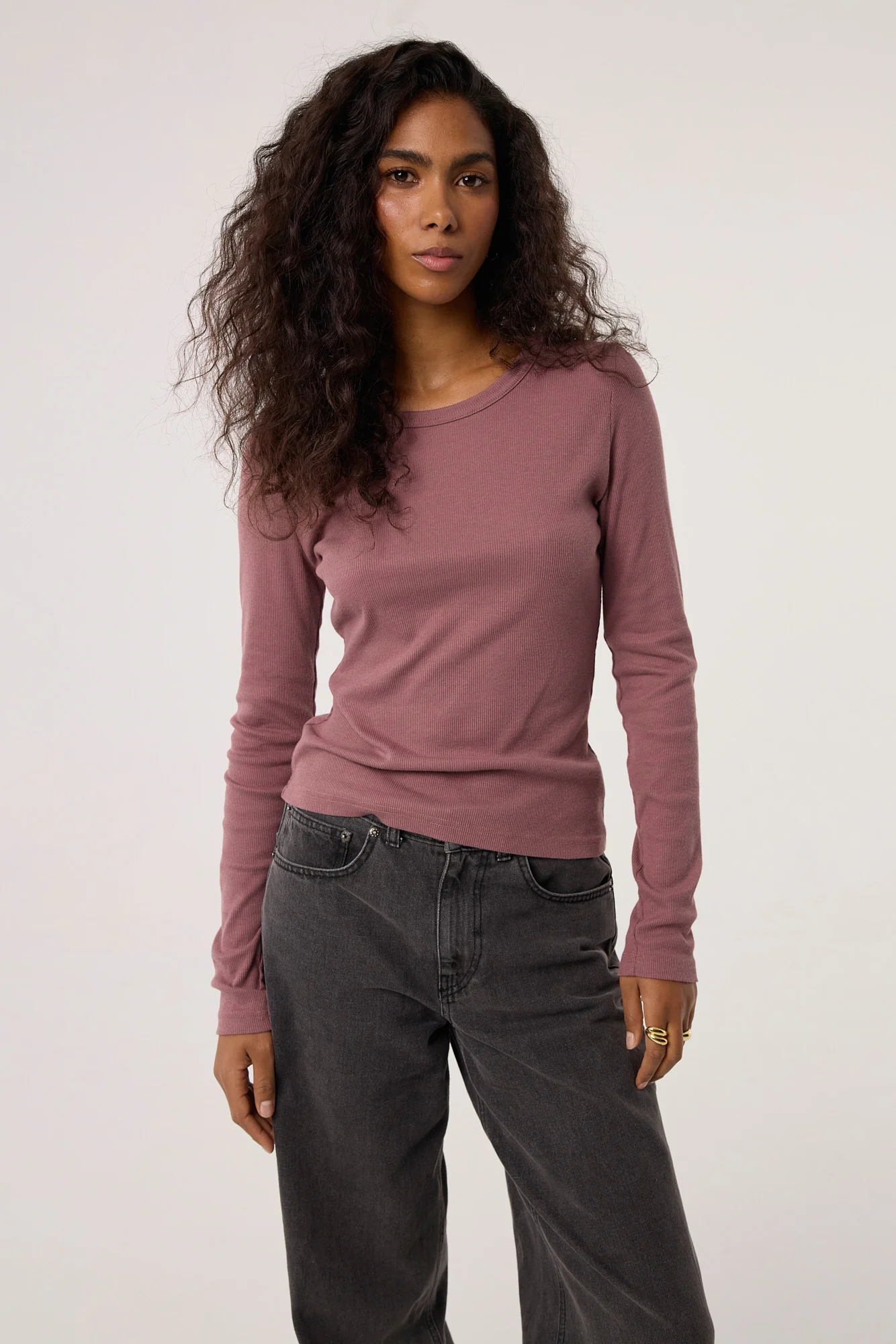 Longsleeve Bamboo dusty pink - Image 9
