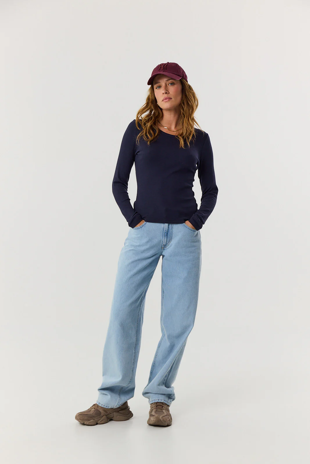 Longsleeve Bamboo navy - Image 6