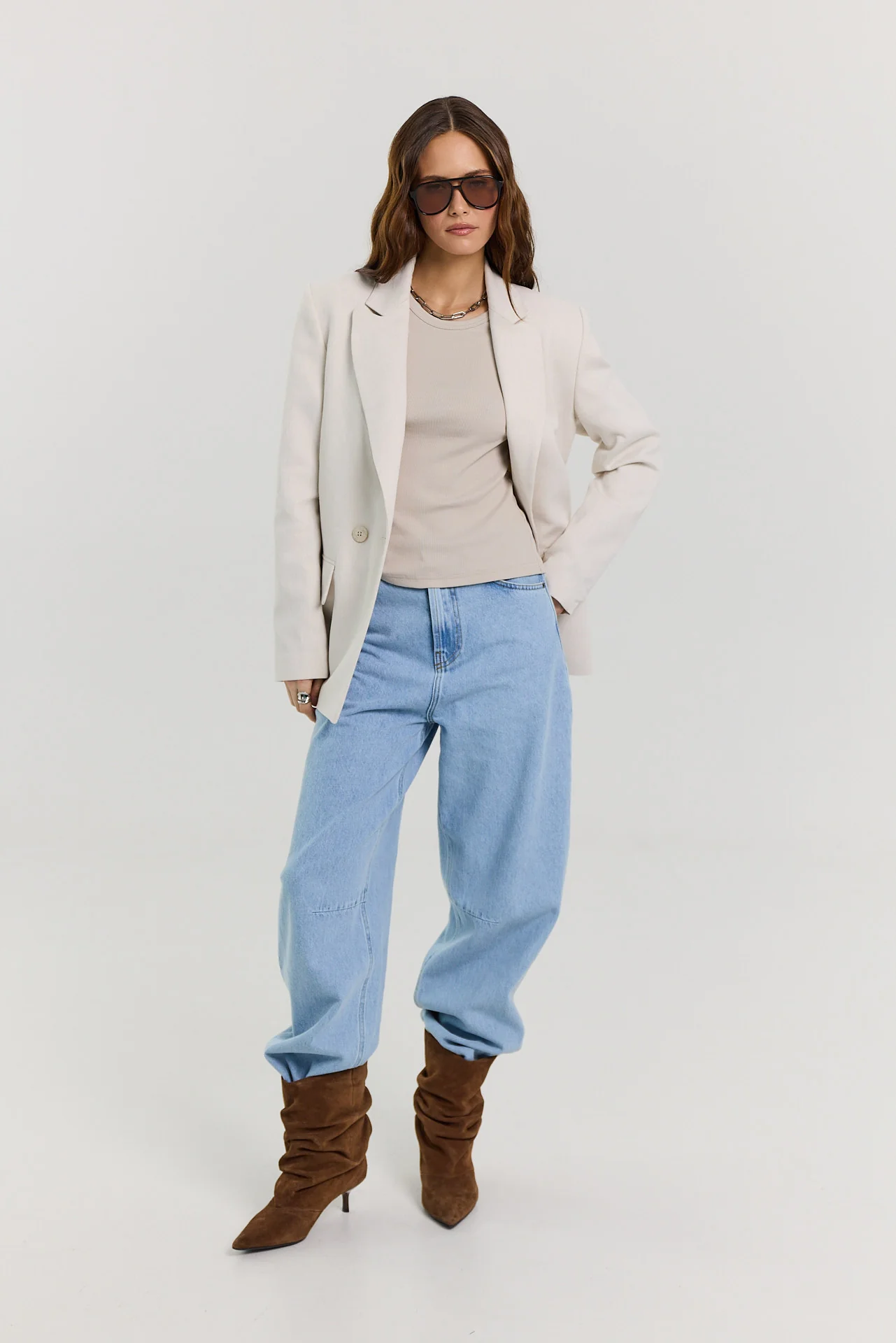 Longsleeve Bamboo taupe - Image 10
