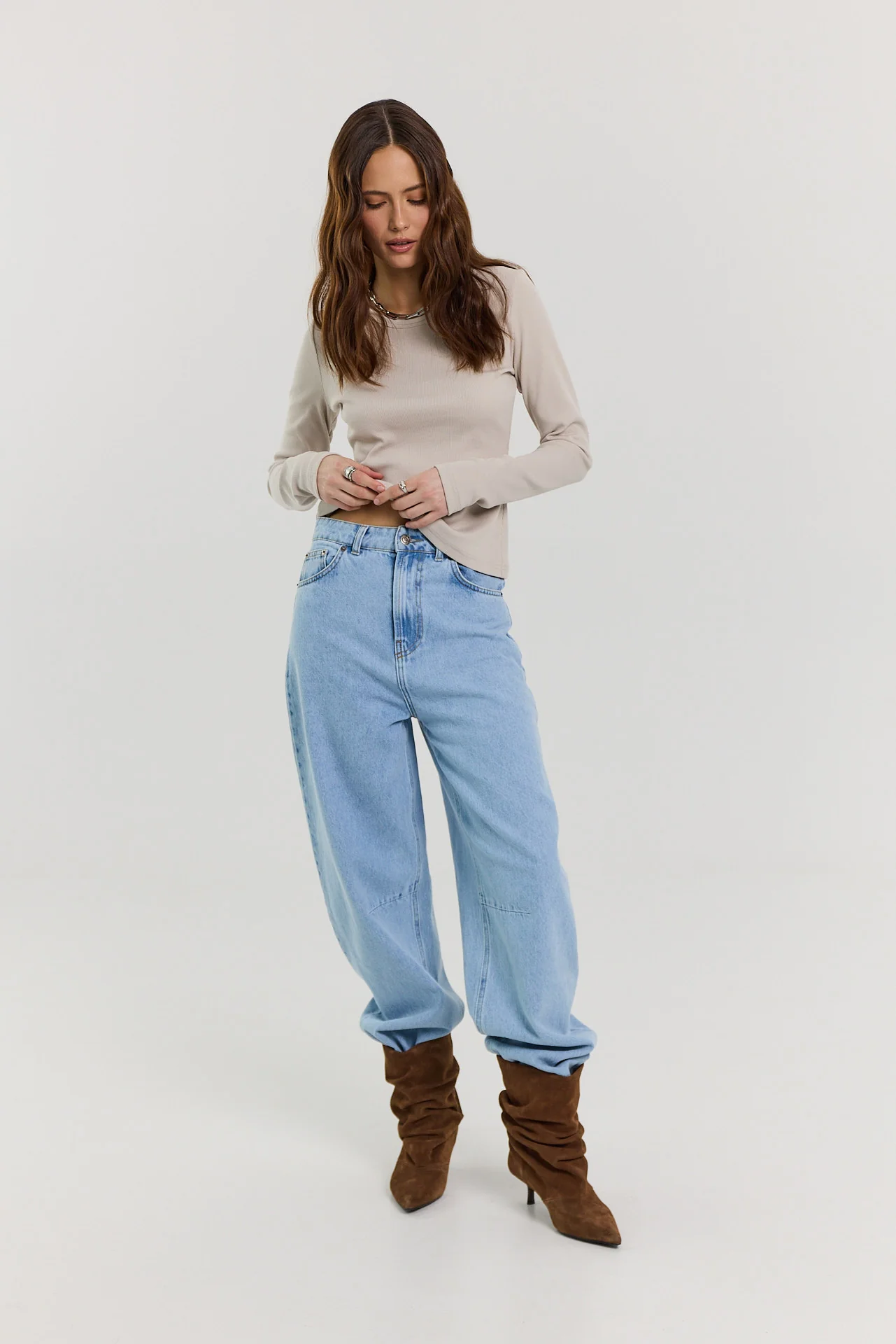 Longsleeve Bamboo taupe - Image 6