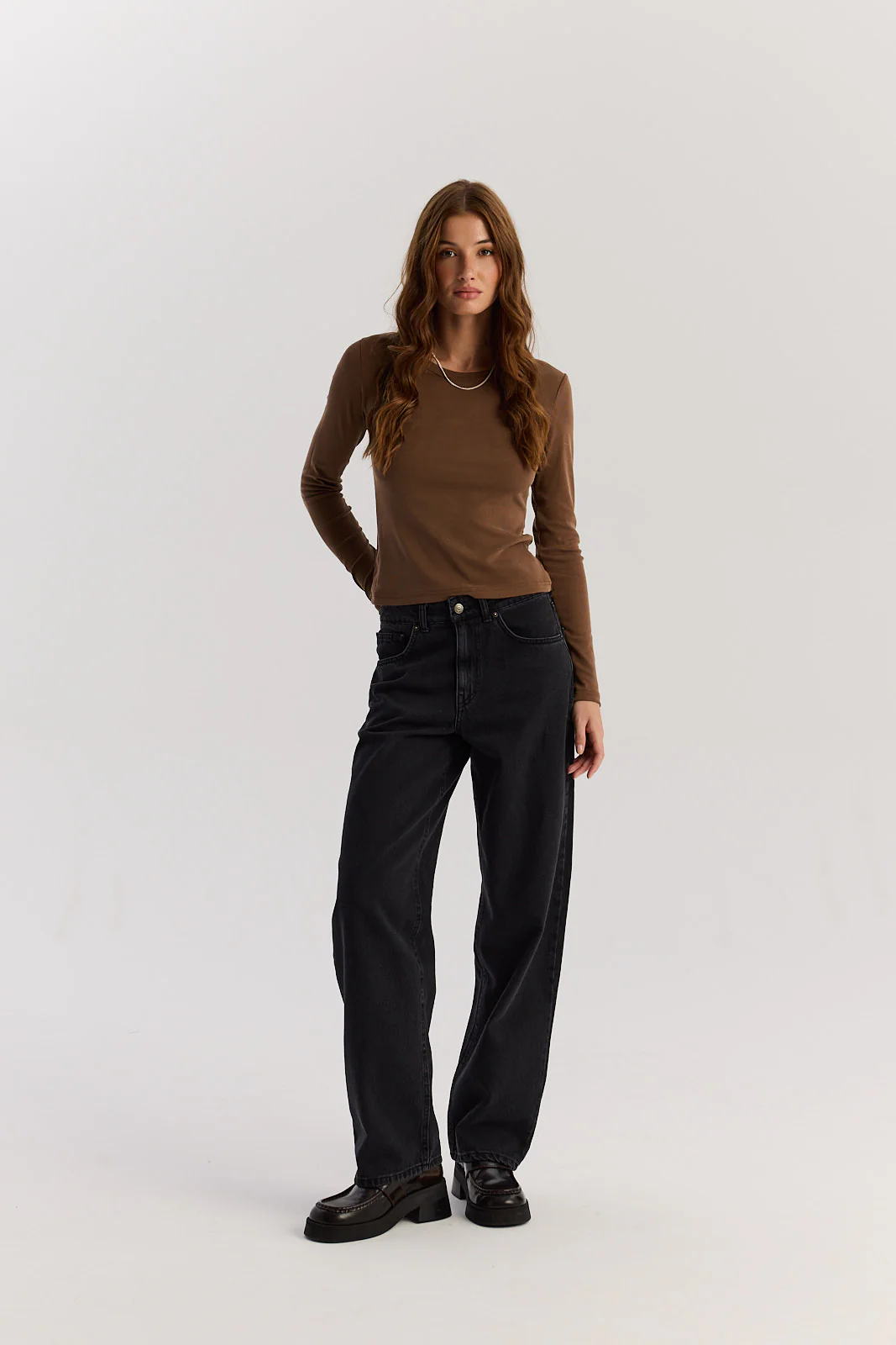 Longsleeve Bowie mocca mousse - Image 8
