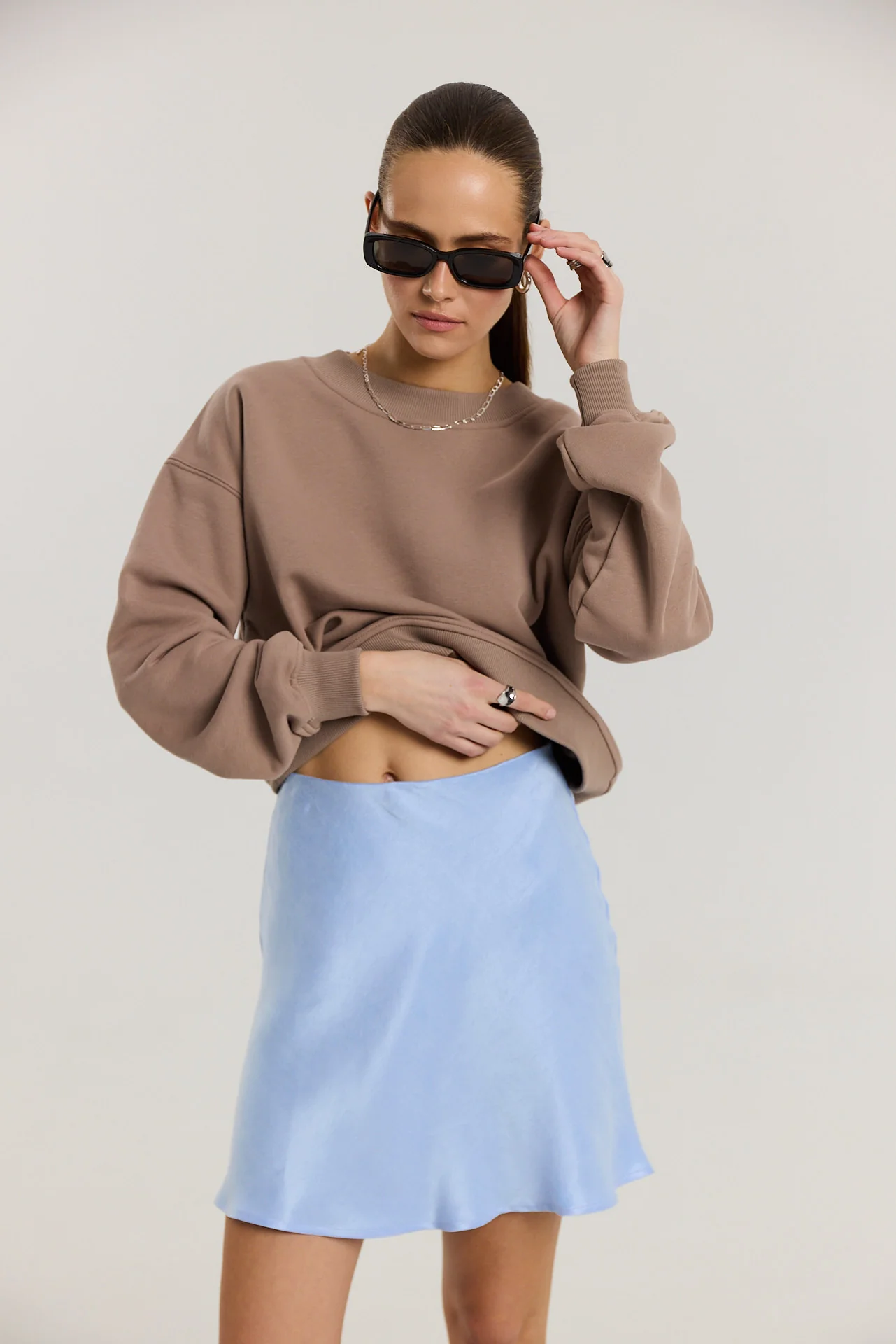 Spódnica Petra short powder blue