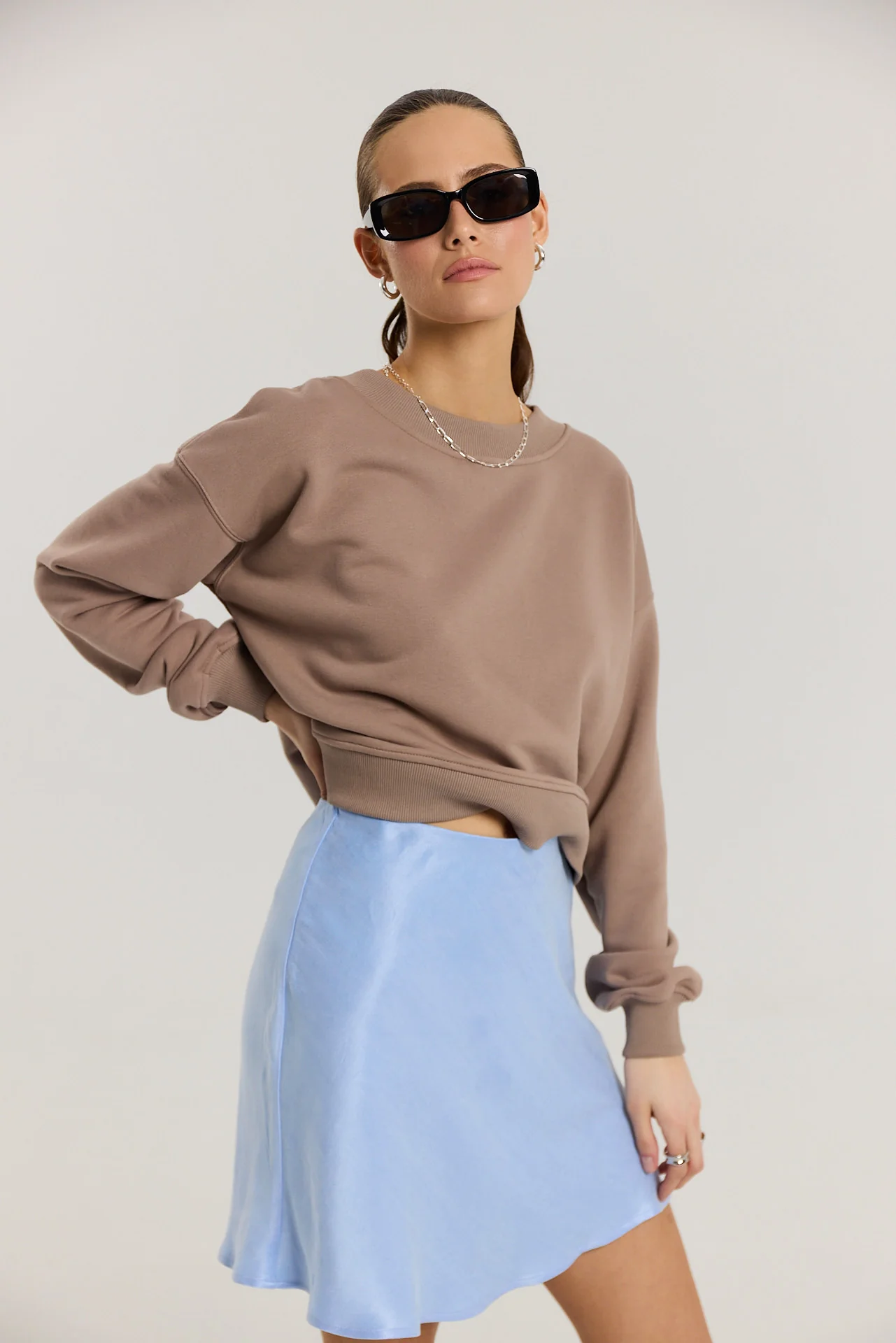 Spódnica Petra short powder blue - Image 2
