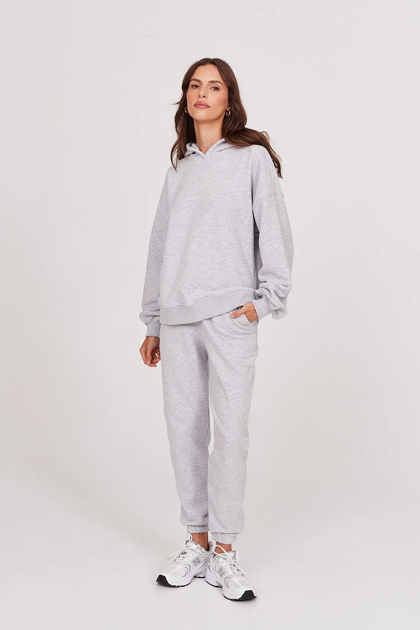 Spodnie dresowe light grey melange - Image 14