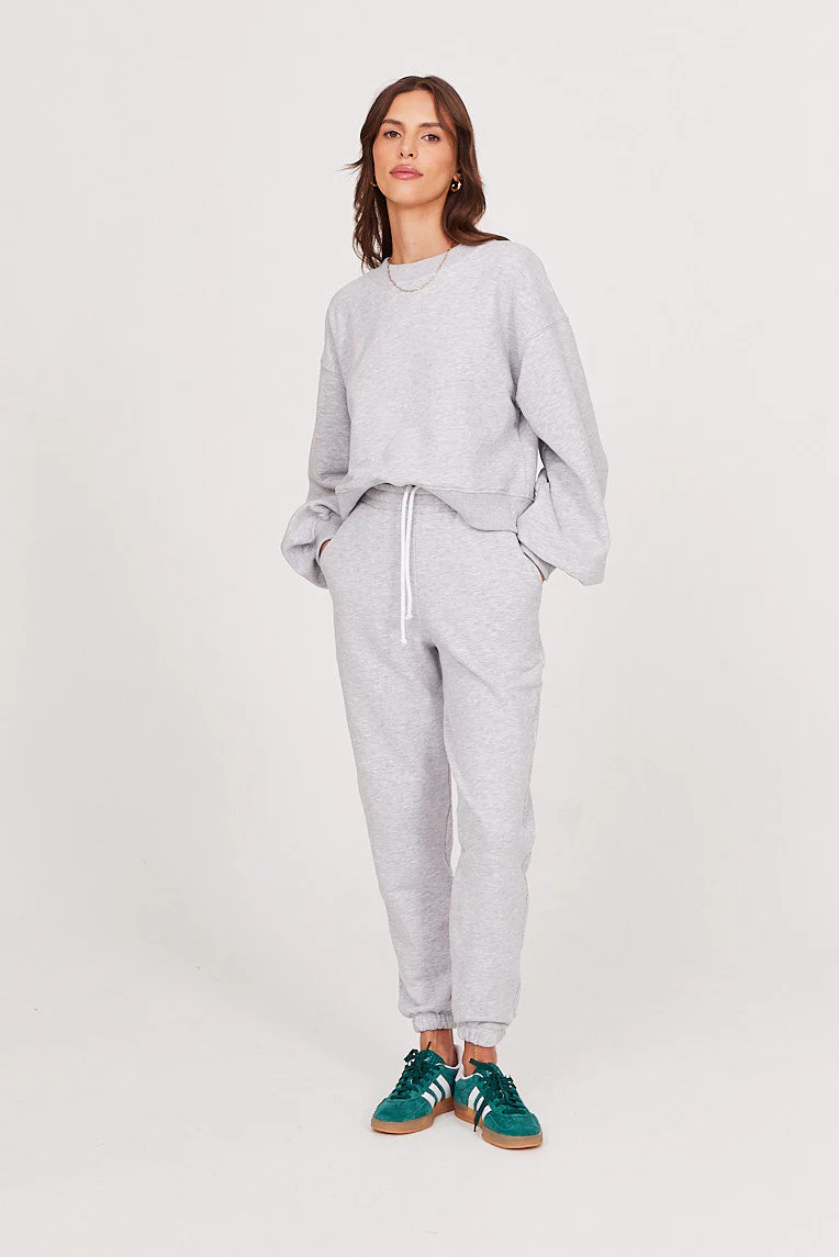 Spodnie dresowe light grey melange - Image 3
