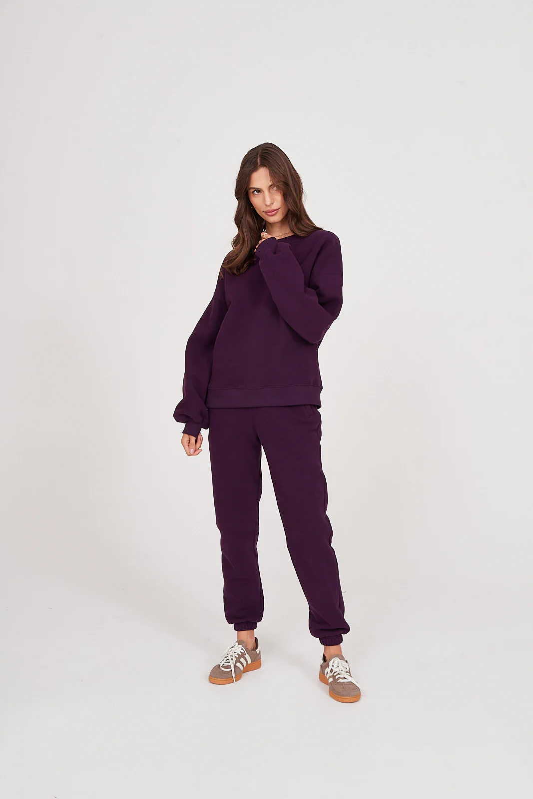 Spodnie dresowe plum - Image 13