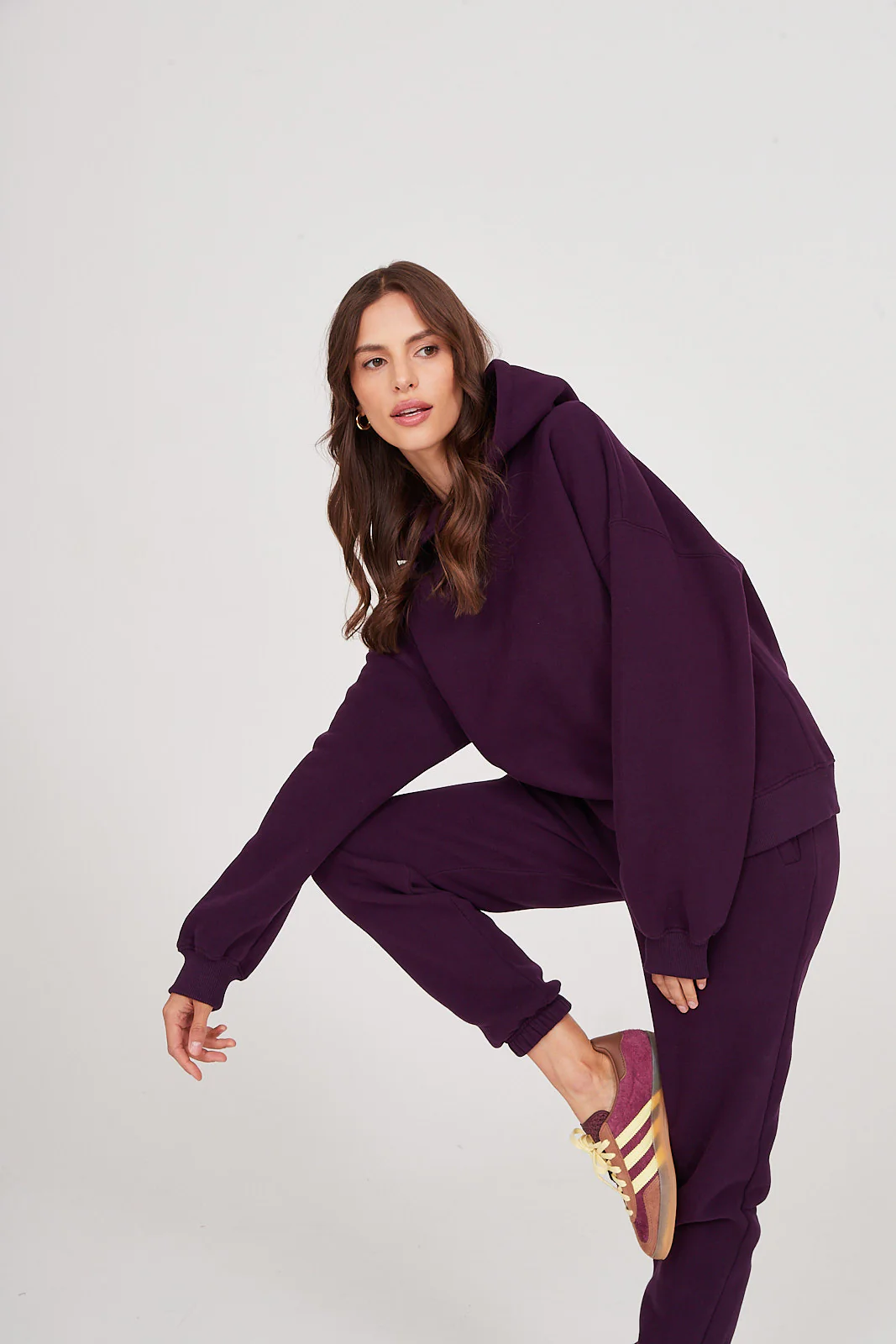 Spodnie dresowe plum - Image 3