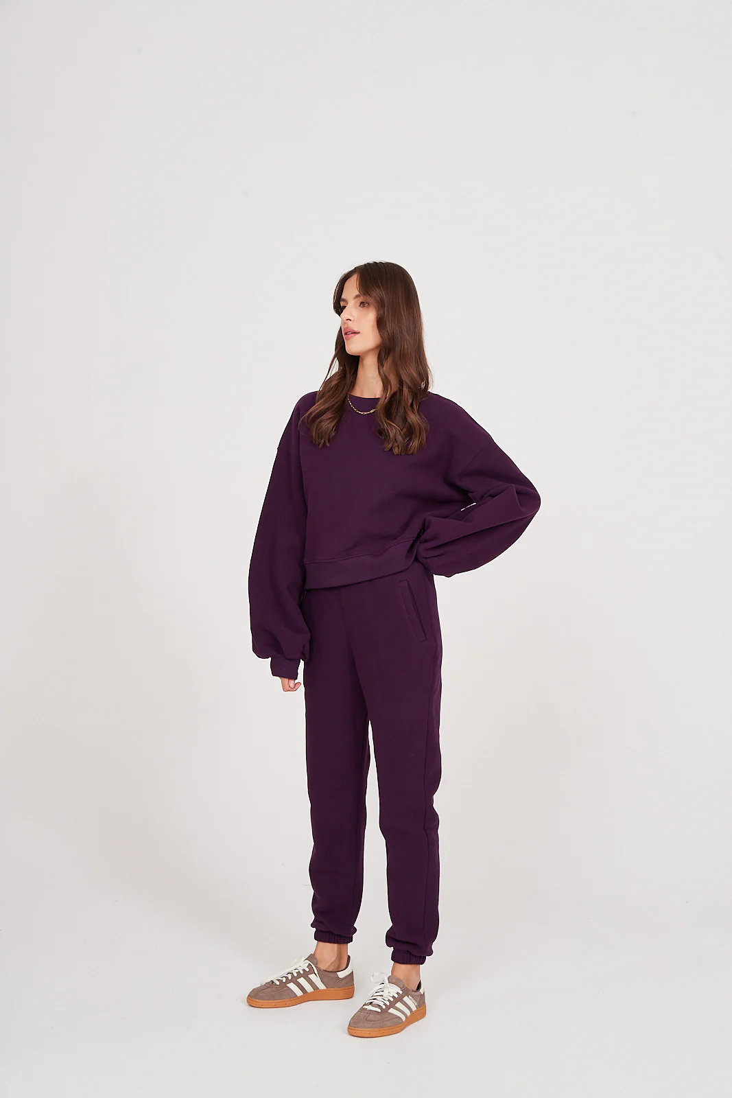 Spodnie dresowe plum - Image 6