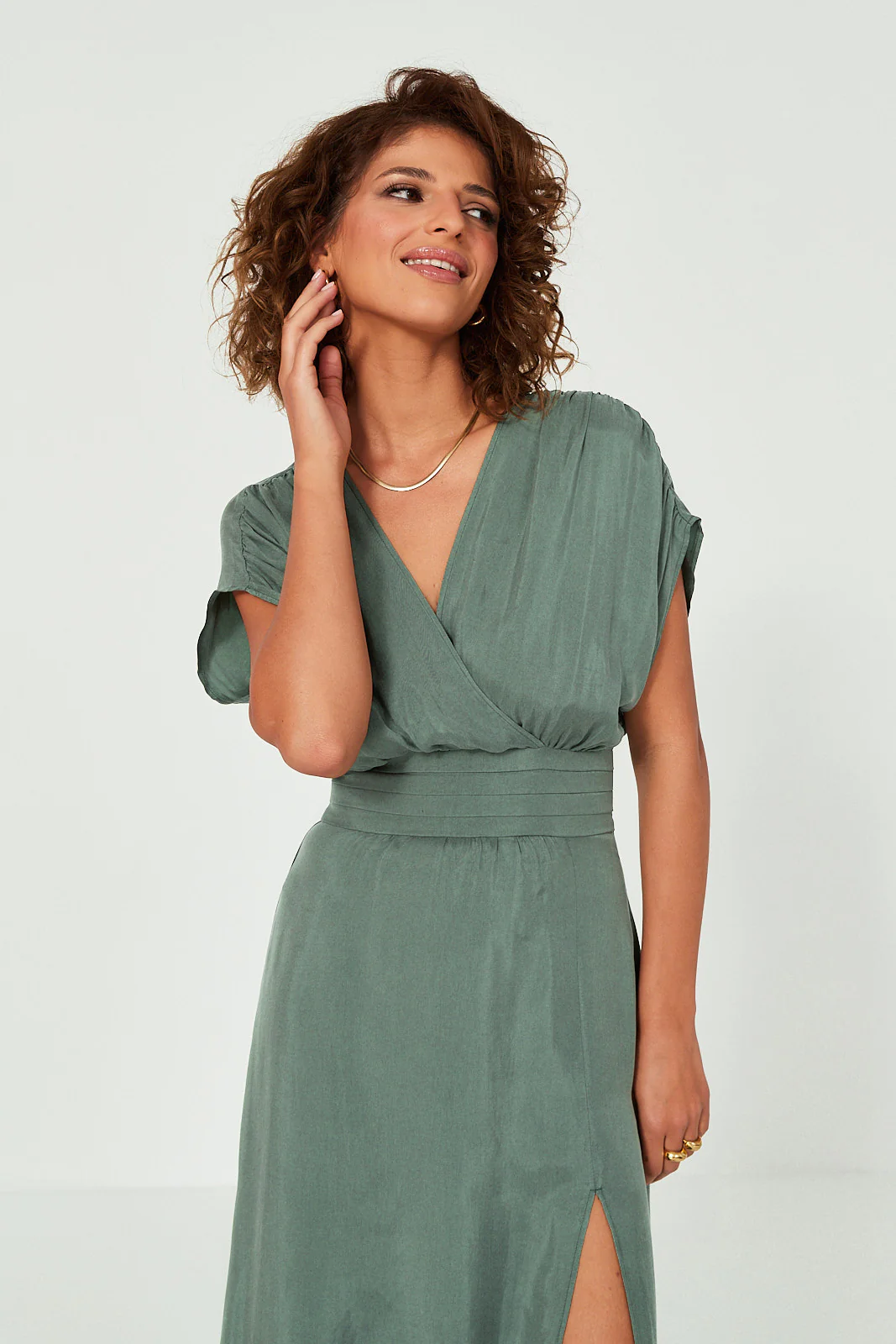 Sukienka Jacqueline bottle green