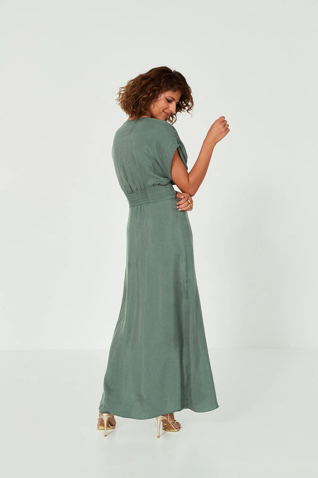 Sukienka Jacqueline bottle green - Image 13
