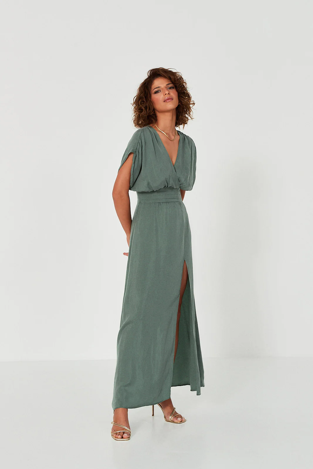 Sukienka Jacqueline bottle green - Image 8