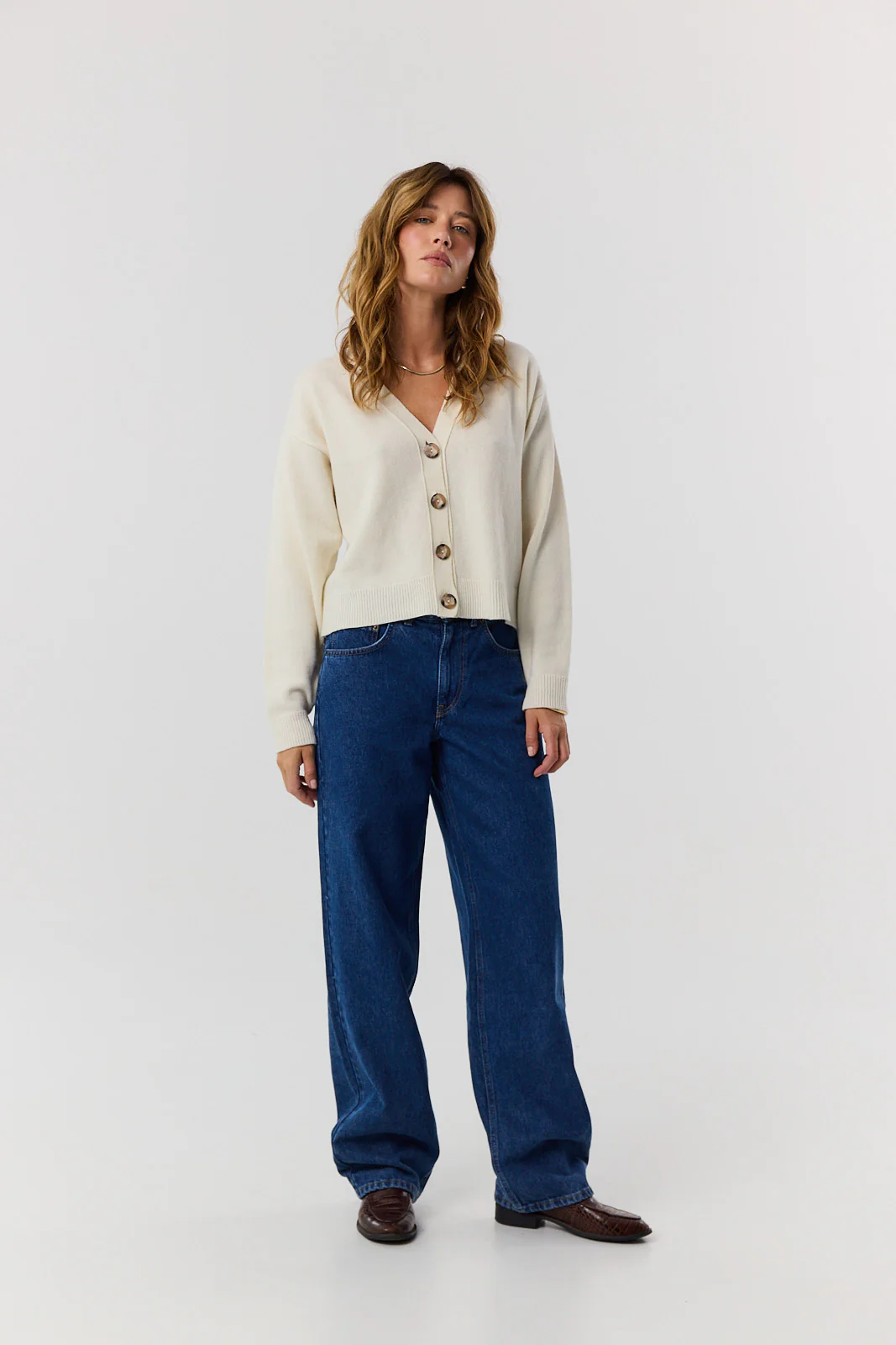 Sweter kardigan Miley cream - Image 4