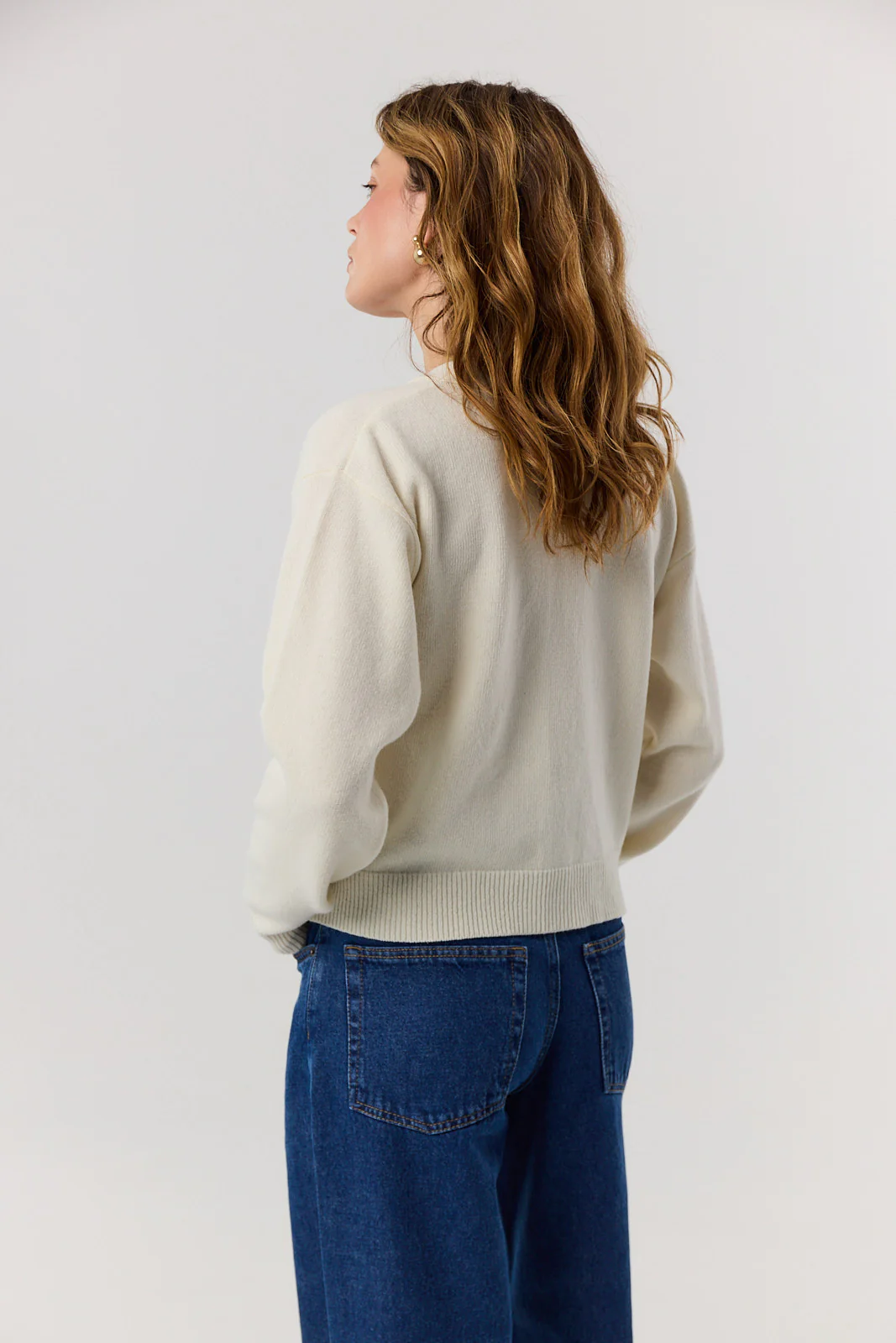 Sweter kardigan Miley cream - Image 6