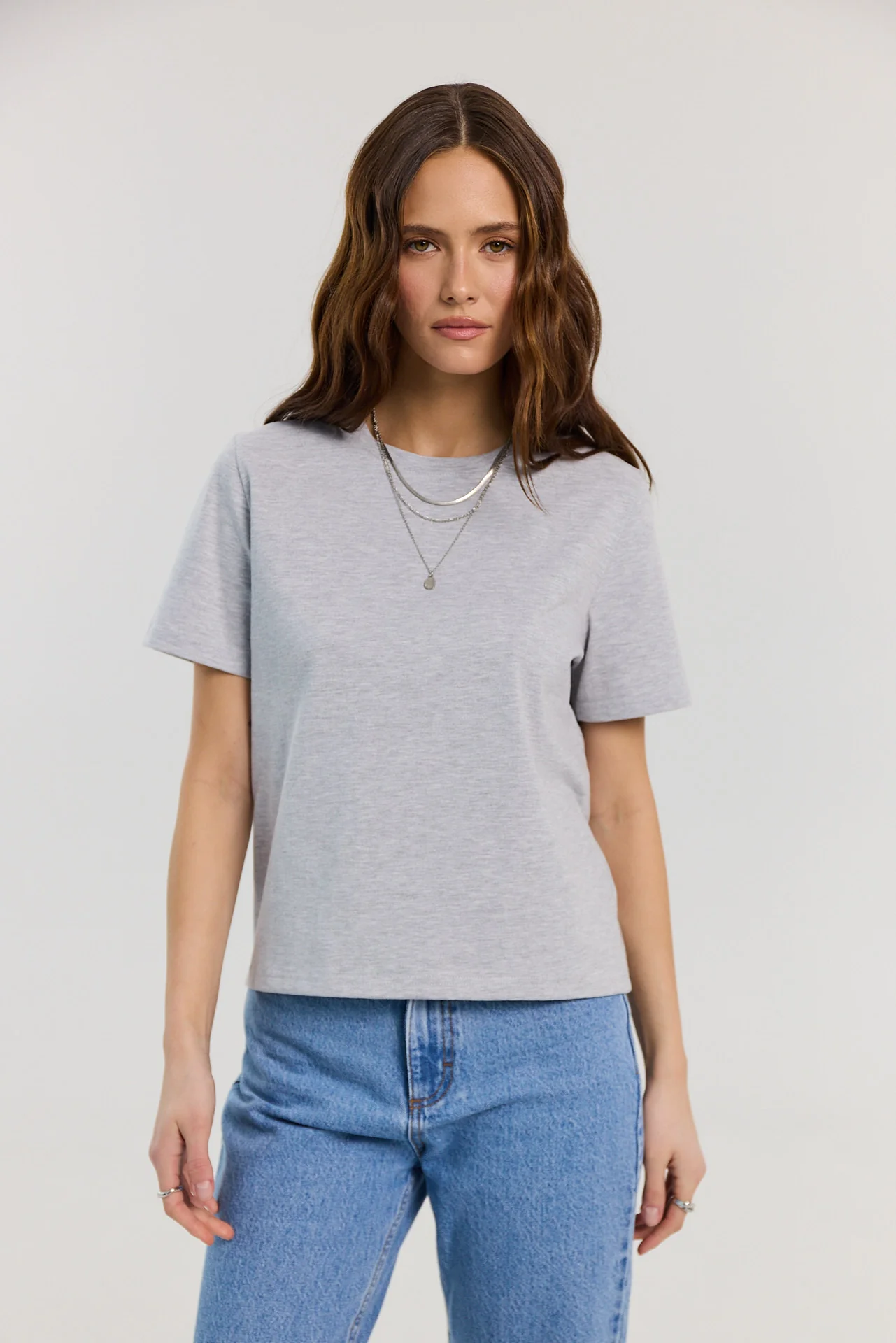 T-shirt Tony light grey melange - Image 2