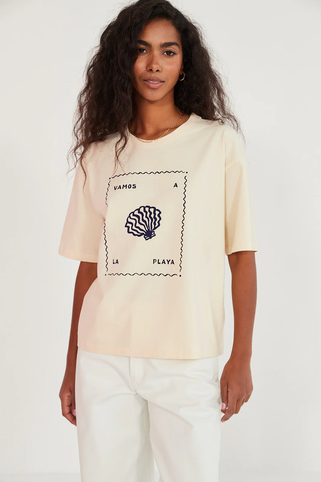 T-shirt Vamos a la playa butter - Image 10