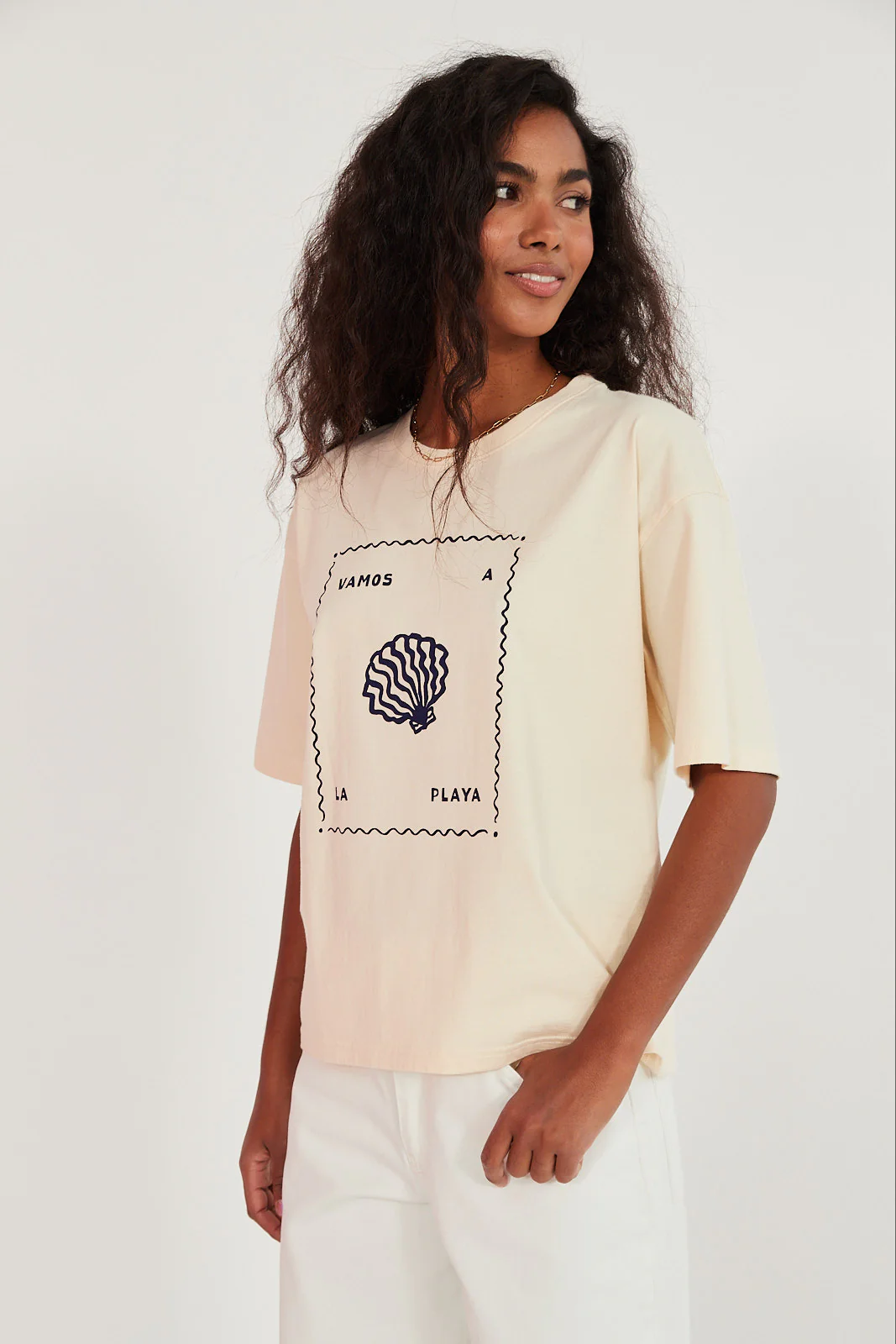 T-shirt Vamos a la playa butter - Image 7