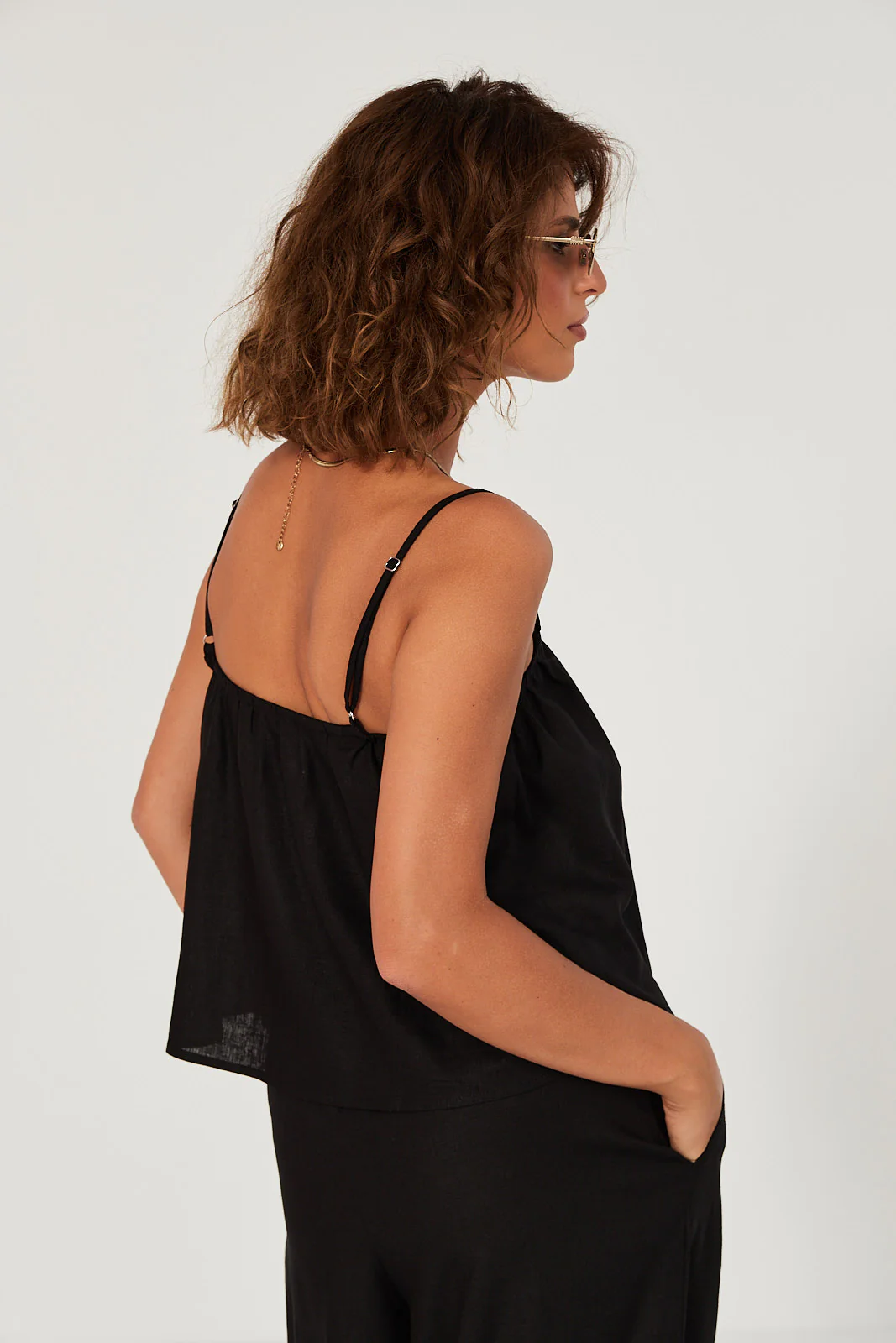 Top Ellie linen black - Image 13