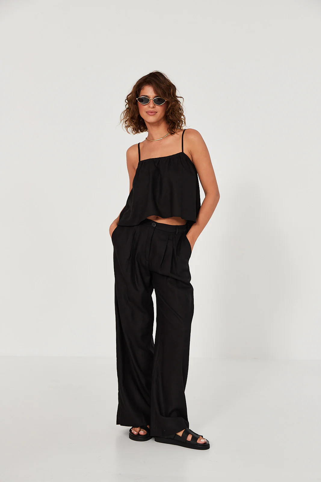 Top Ellie linen black - Image 15