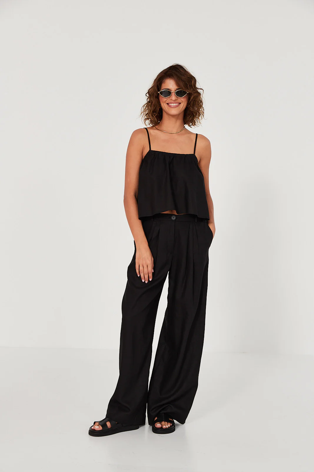 Top Ellie linen black - Image 6