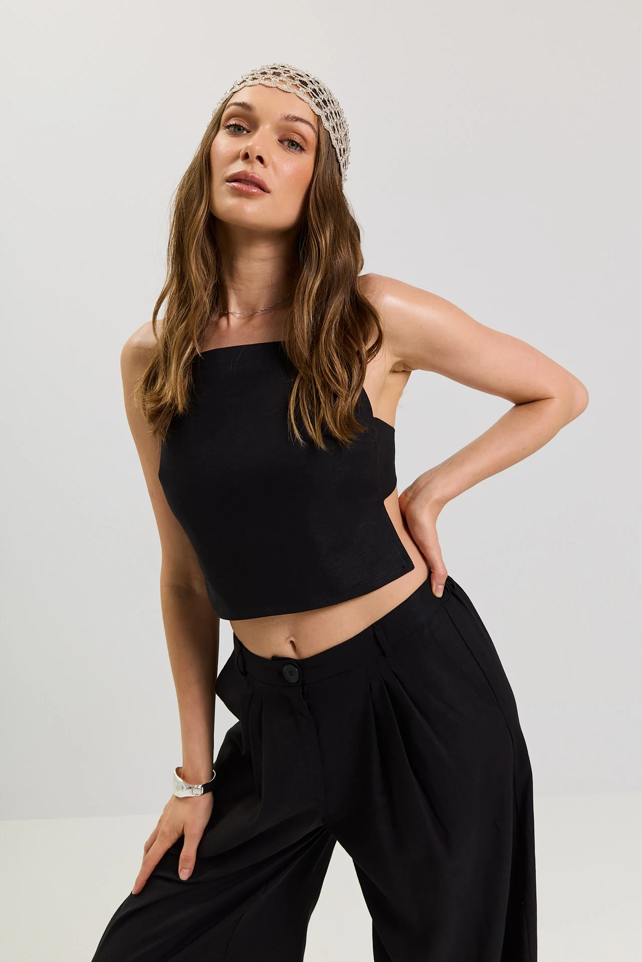 Top Lizzie linen black - Image 5