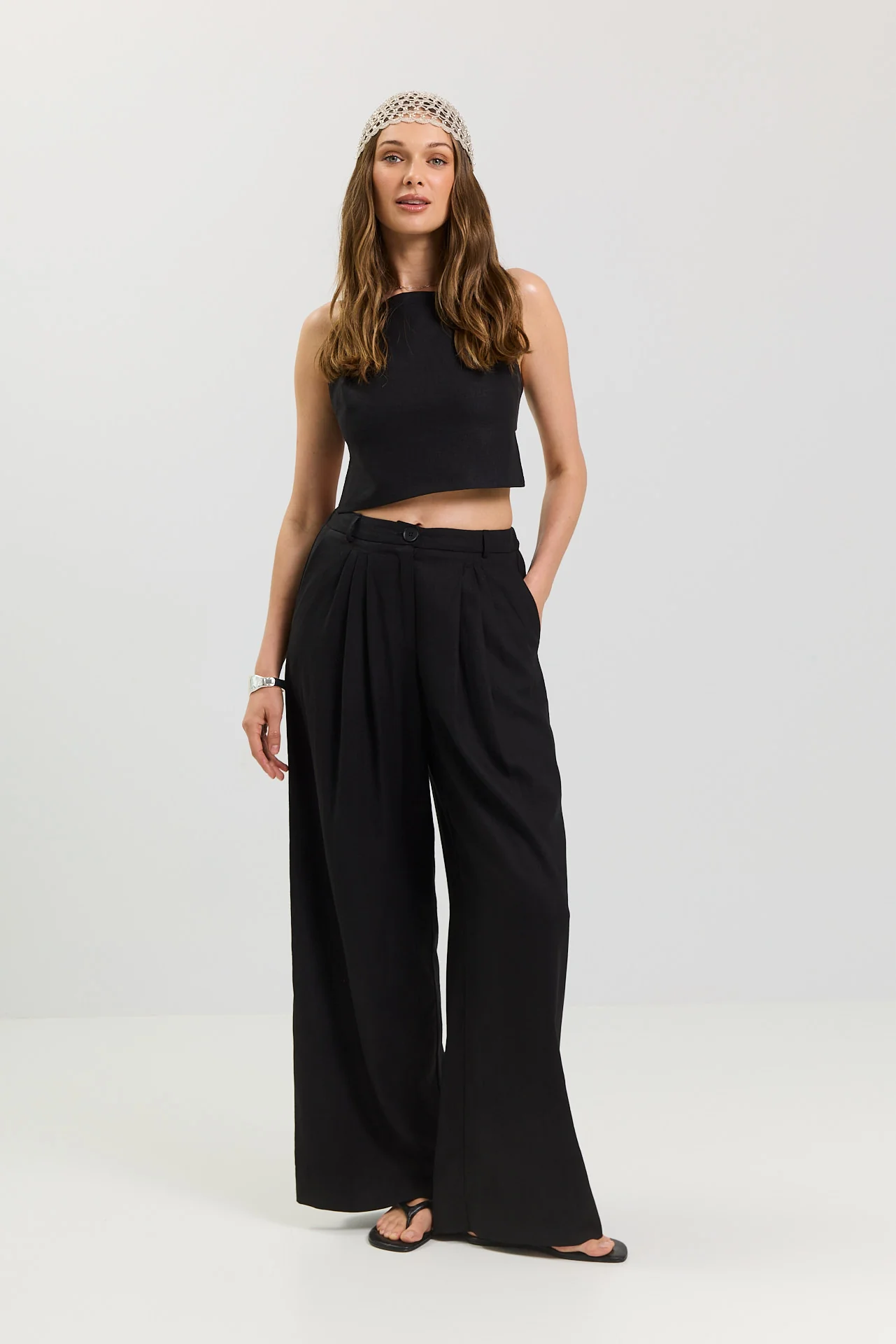Top Lizzie linen black - Image 6